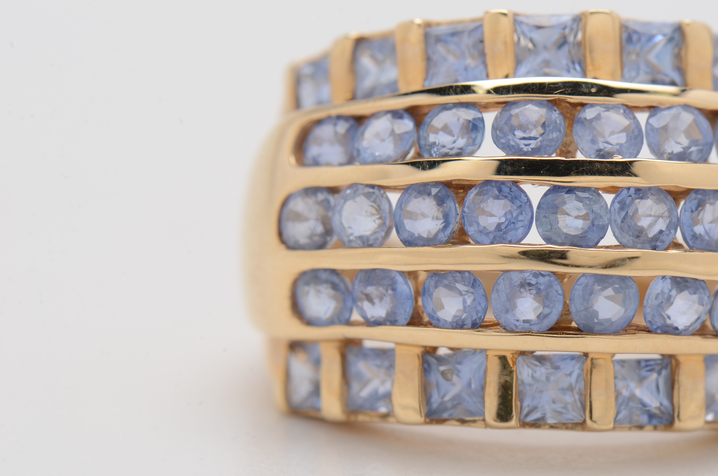 14K Yellow Gold Sapphire Ring