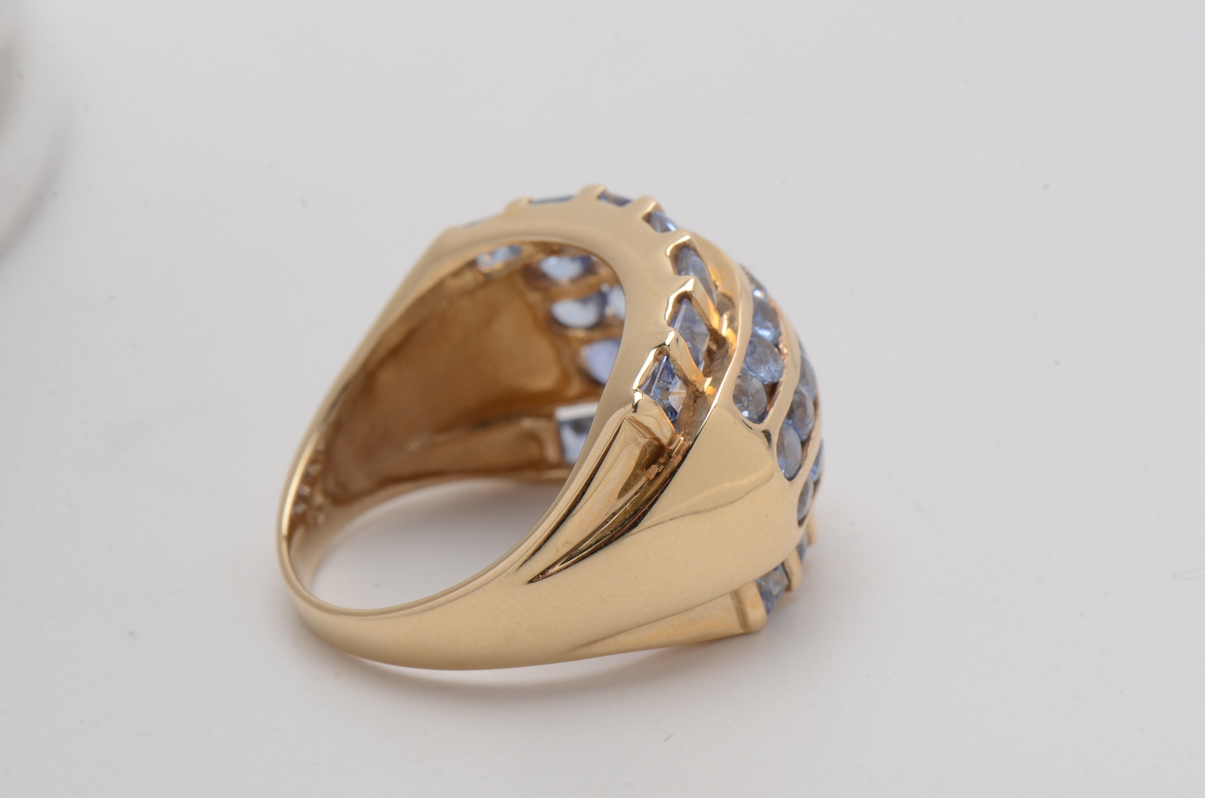 14K Yellow Gold Sapphire Ring