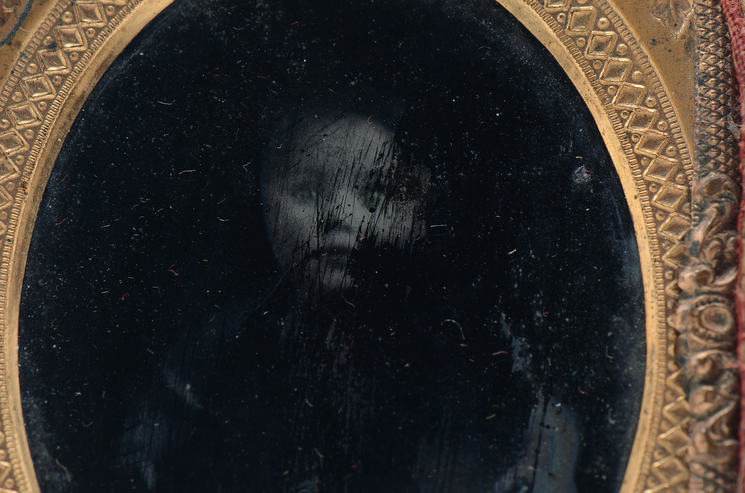 A Ninth Plate Mourning Ambrotype Photograph Of Child