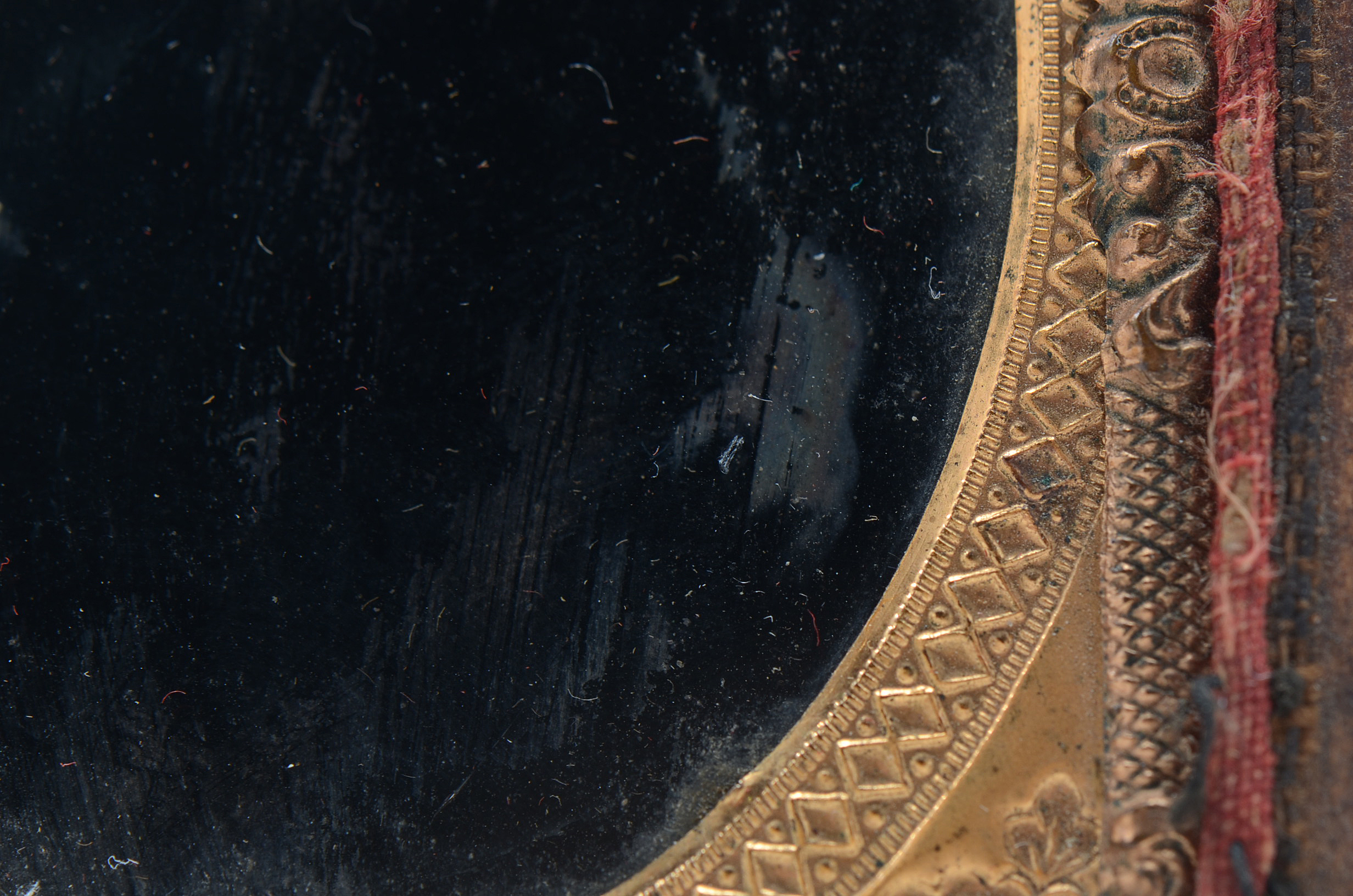 A Ninth Plate Mourning Ambrotype Photograph Of Child