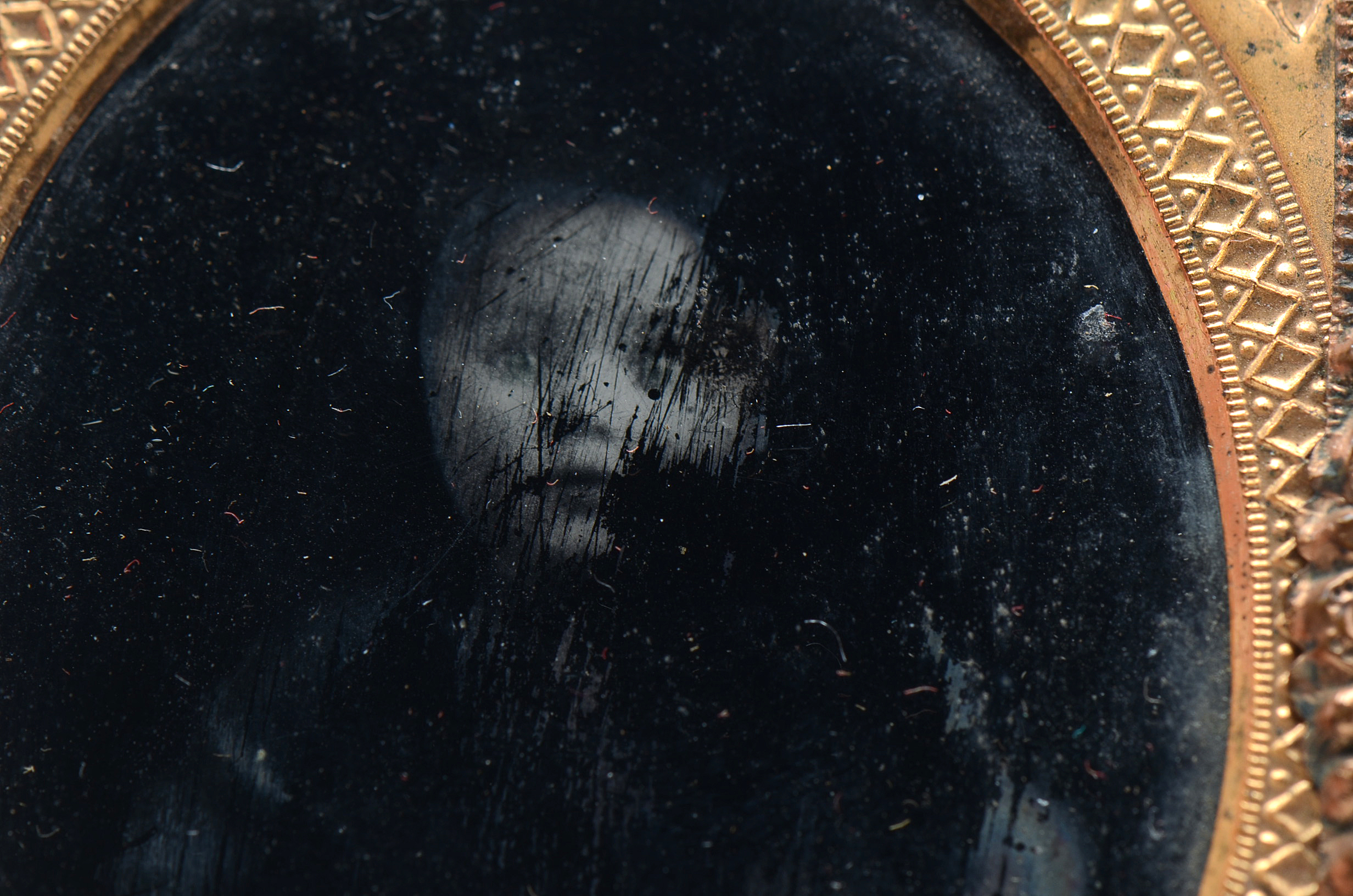 A Ninth Plate Mourning Ambrotype Photograph Of Child