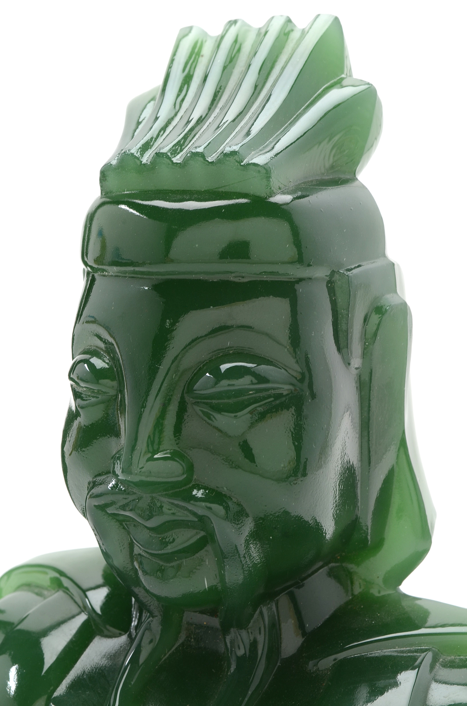 Vintage Imperial Glass Cathay Jade "Lu Tung" Bookends