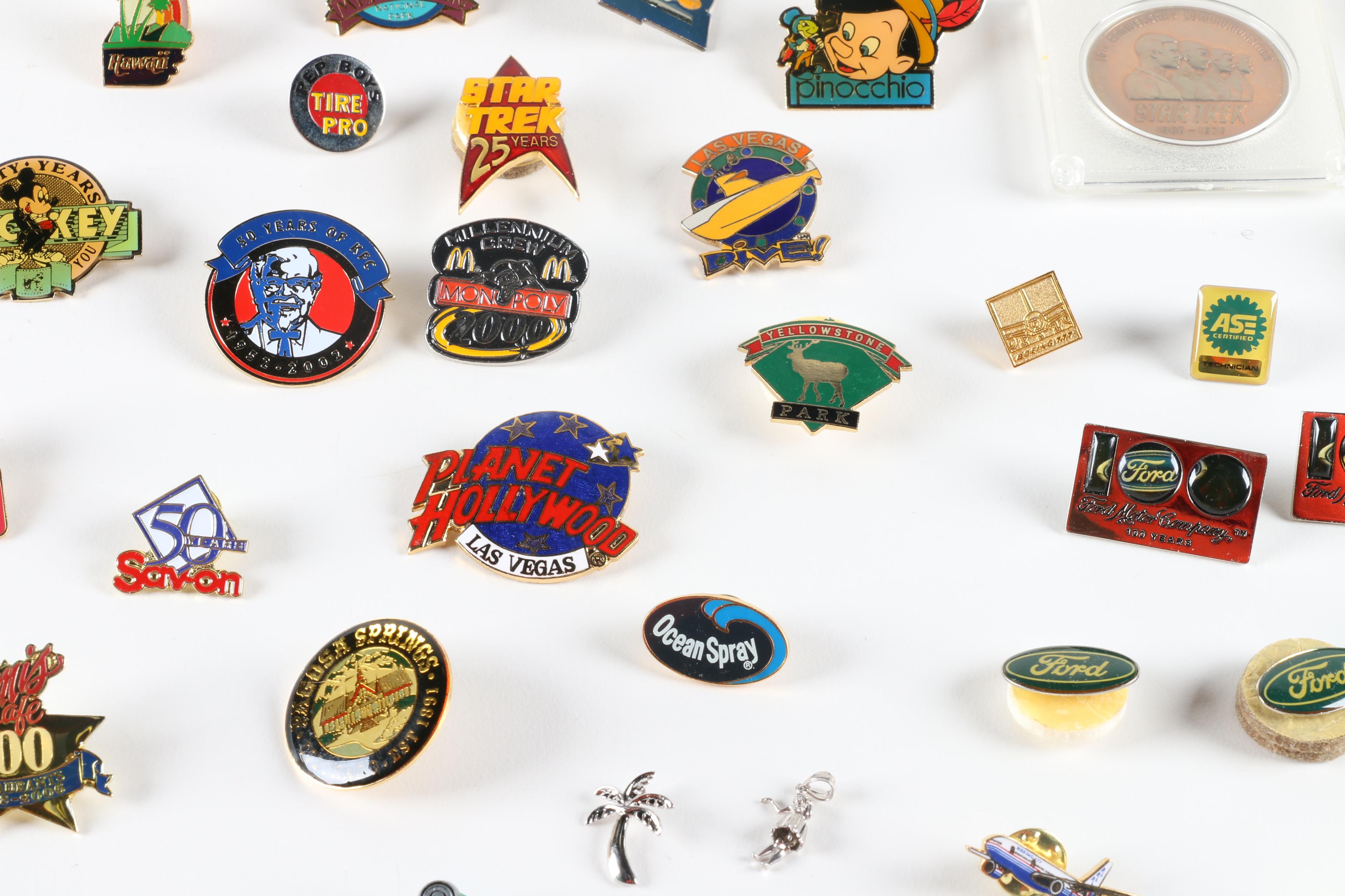 Variety Metal Novelty Pins