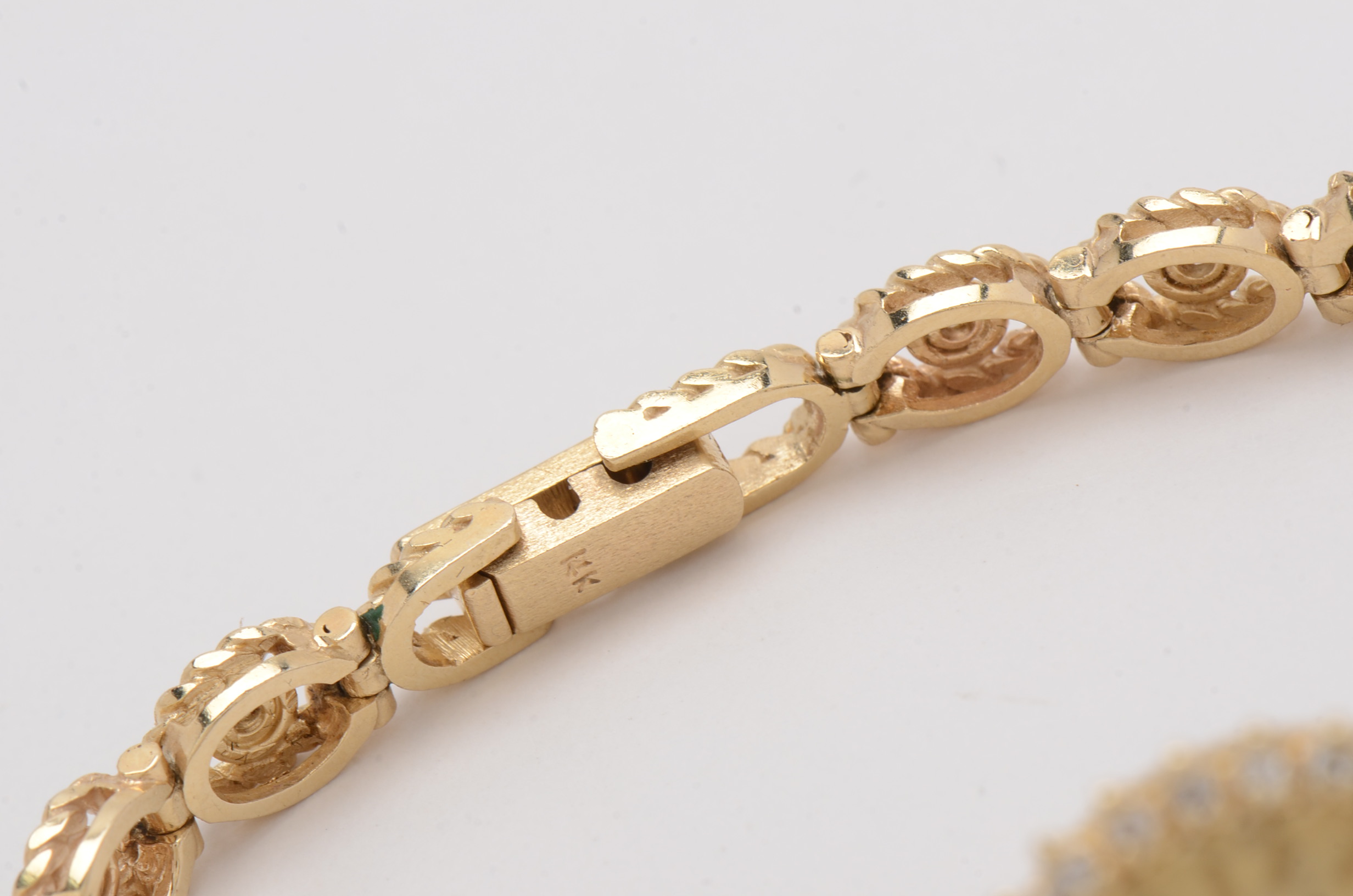 14K Yellow Gold and Diamond Dress Watch in Red Presentation Box