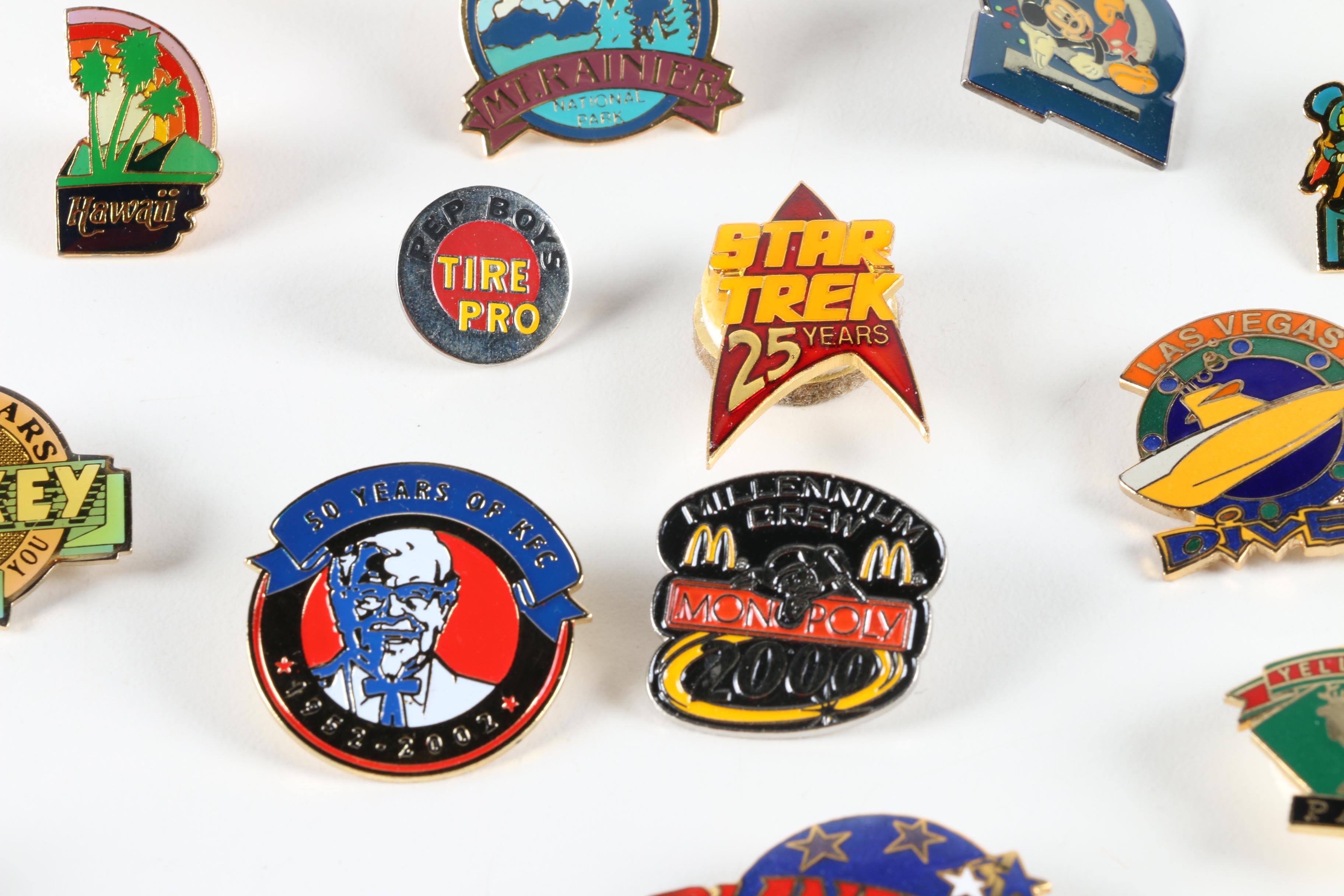 Variety Metal Novelty Pins