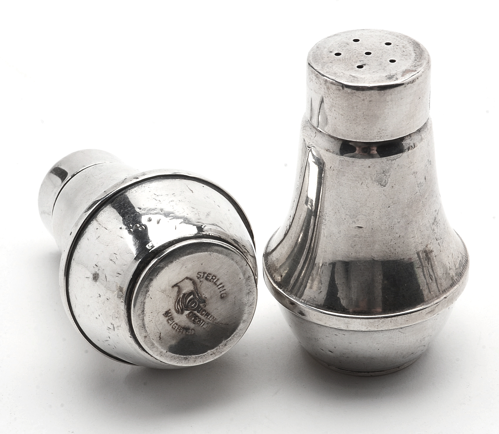 Duchin and Garden Silversmiths Sterling Silver Salt and Pepper Shakers