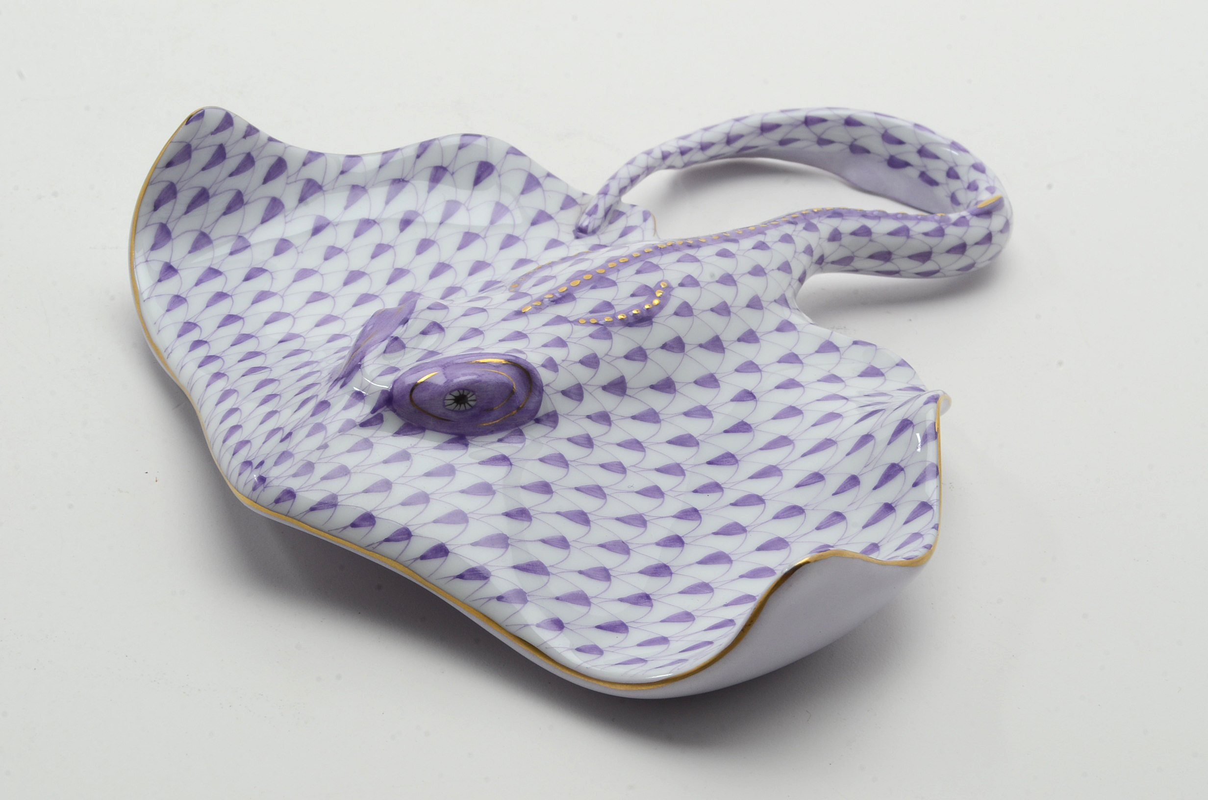 Herend Porcelain Stingray Figurine