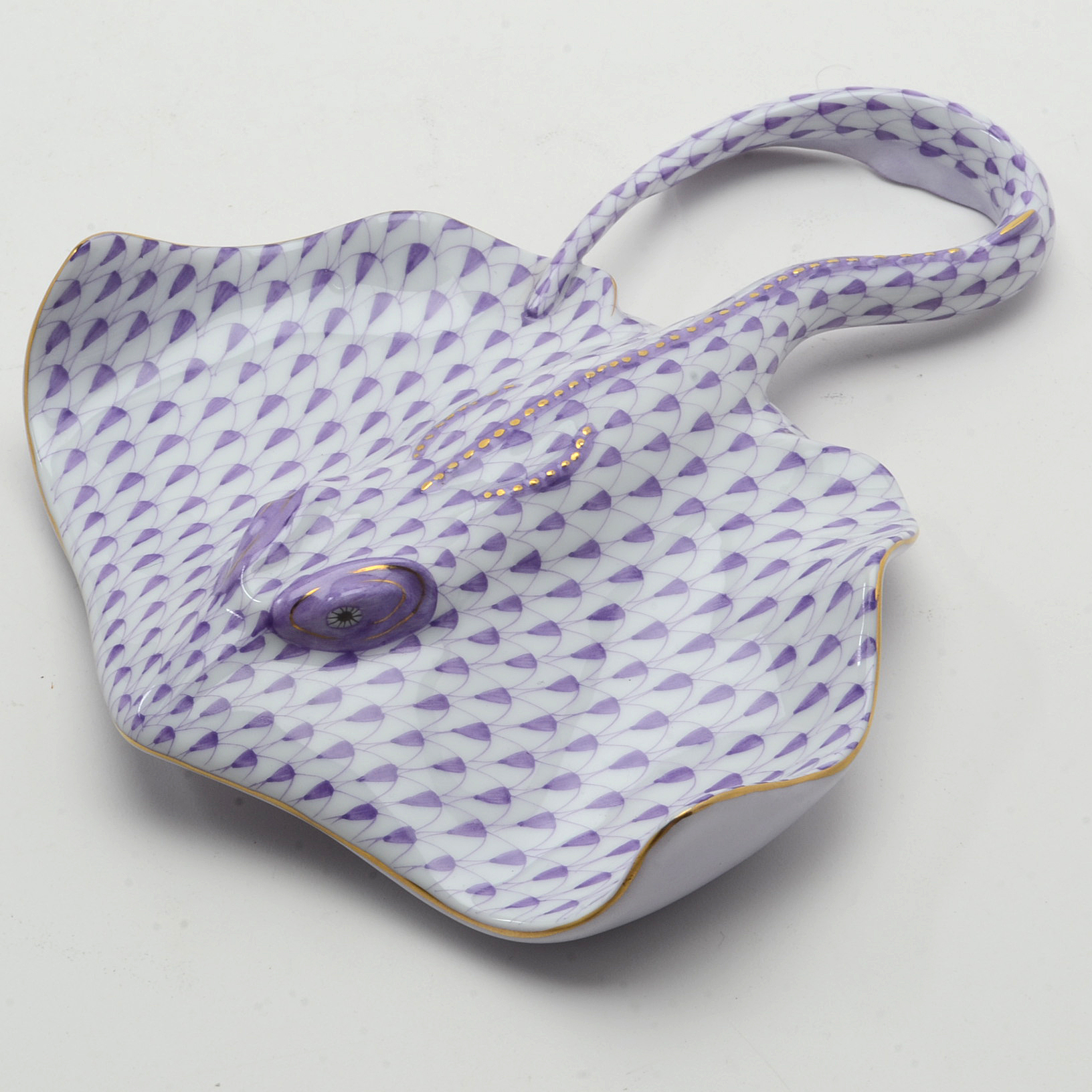 Herend Porcelain Stingray Figurine