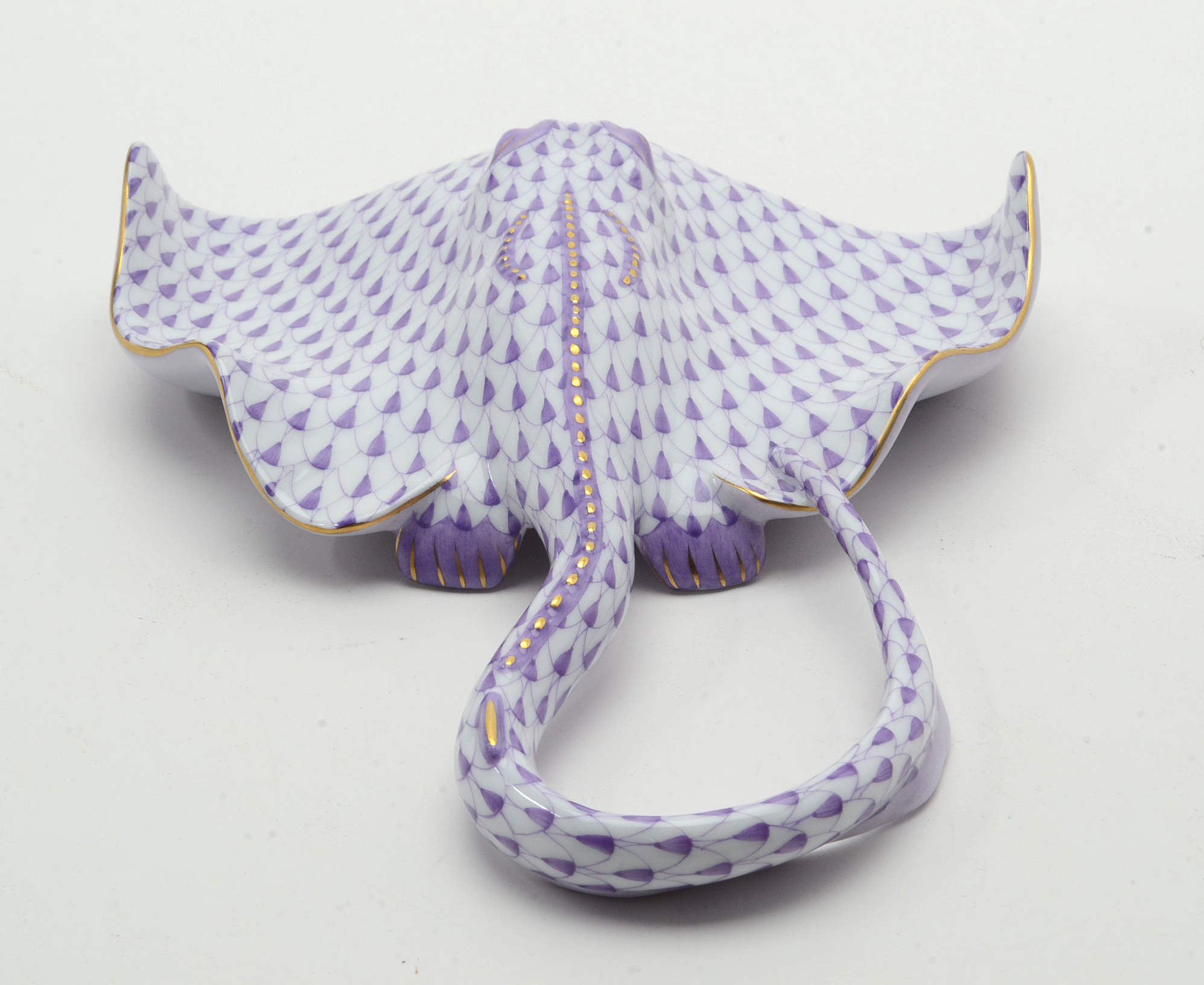 Herend Porcelain Stingray Figurine