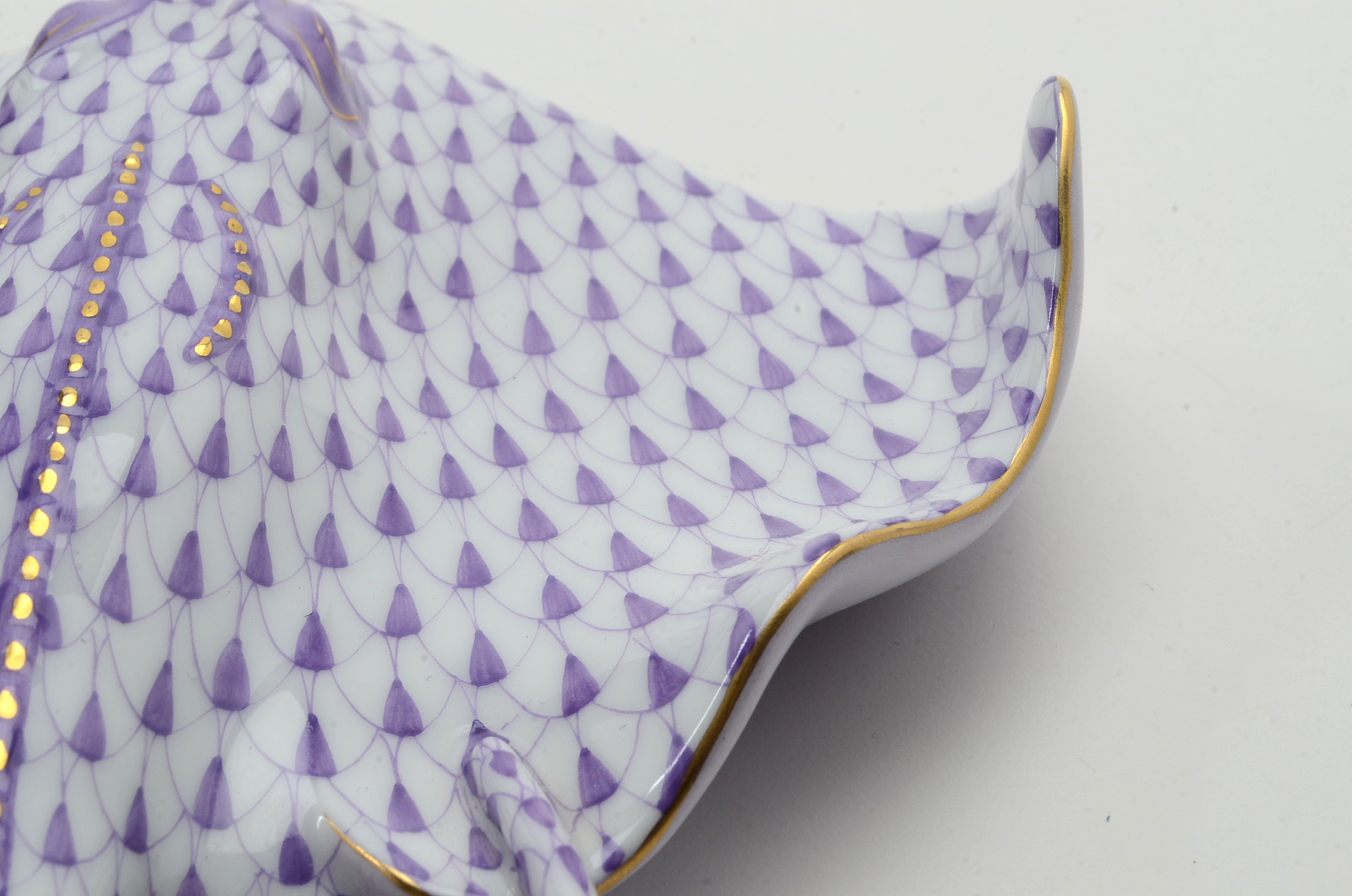 Herend Porcelain Stingray Figurine