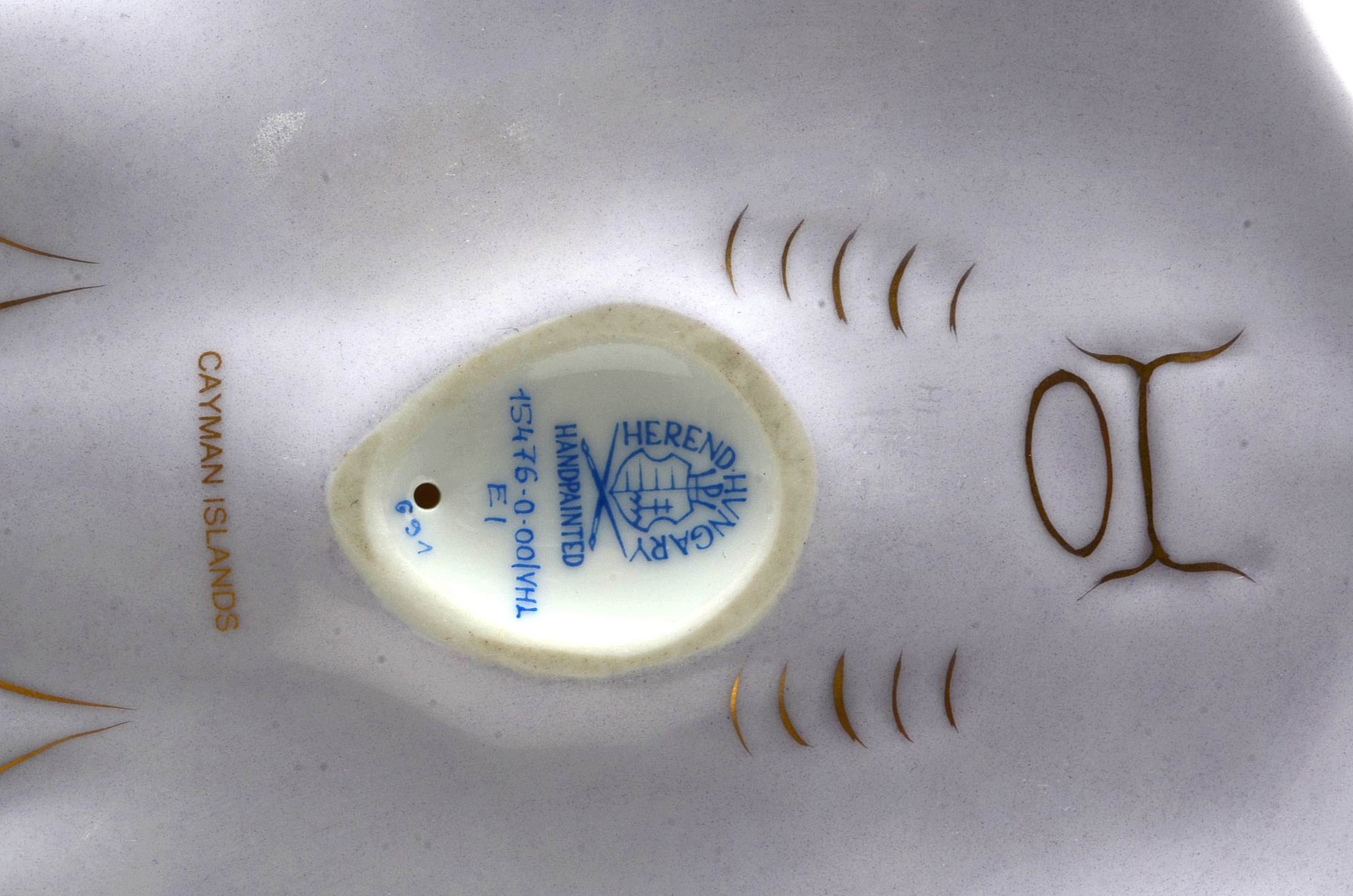 Herend Porcelain Stingray Figurine