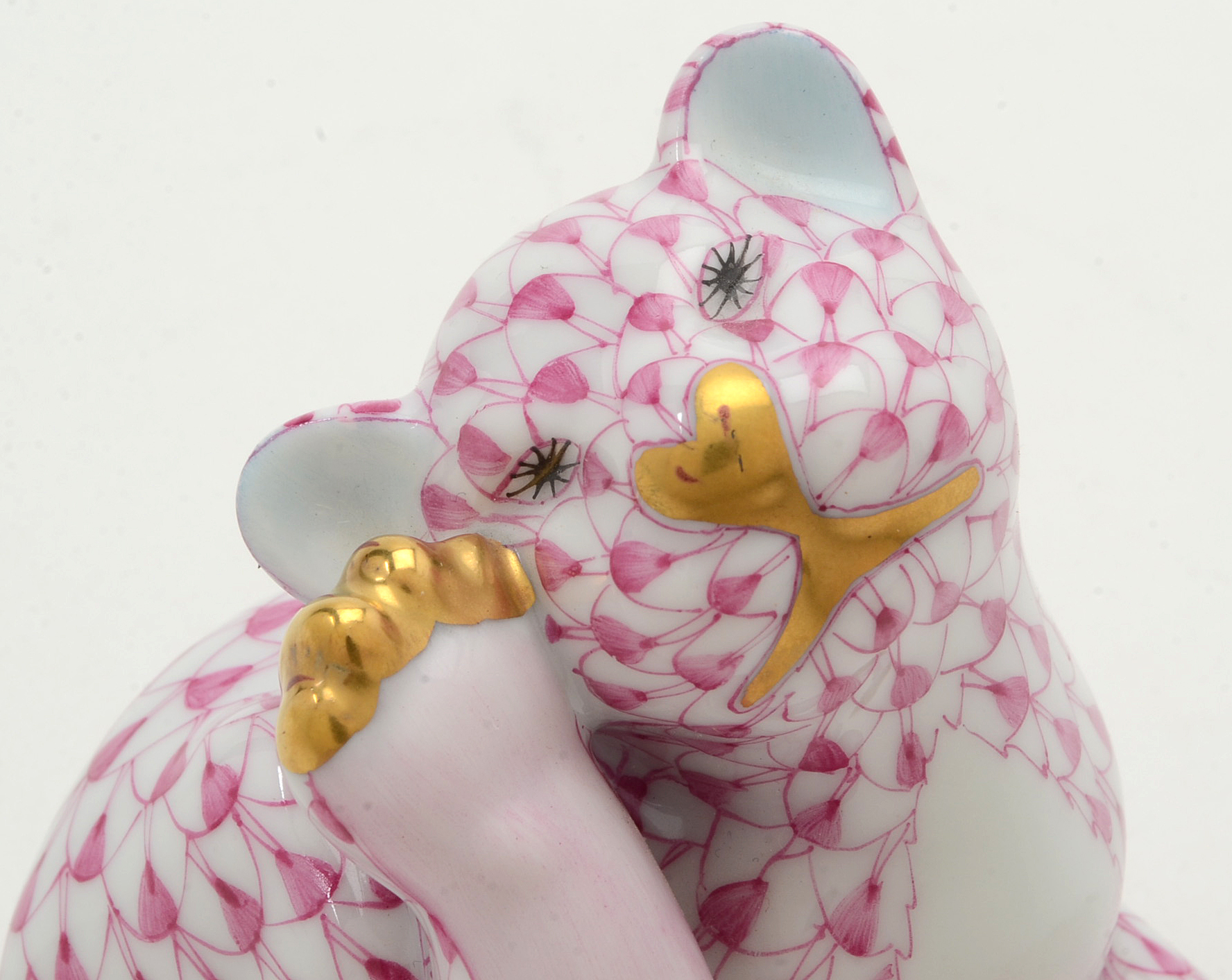 Herend Porcelain Cat Figurine