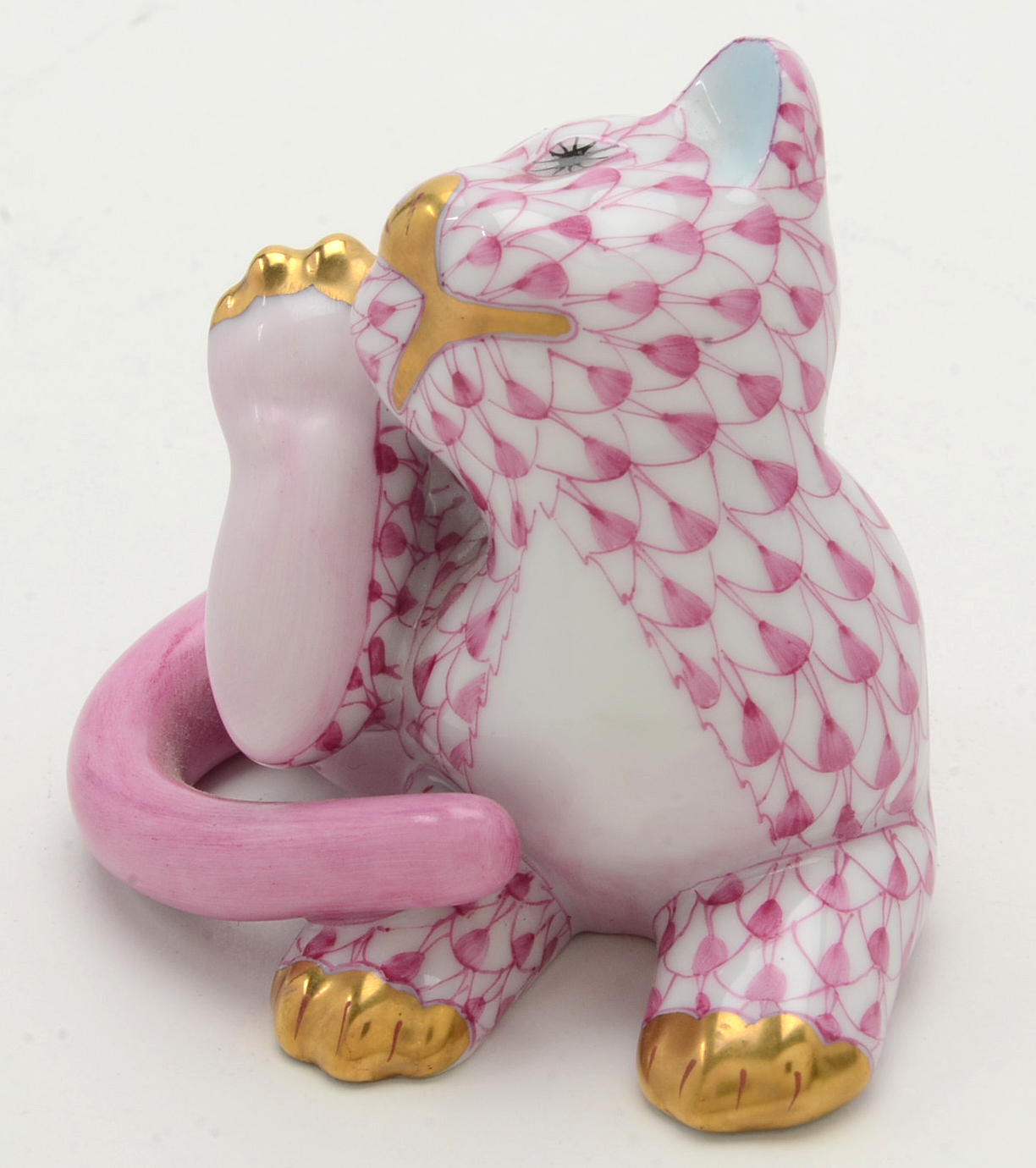 Herend Porcelain Cat Figurine