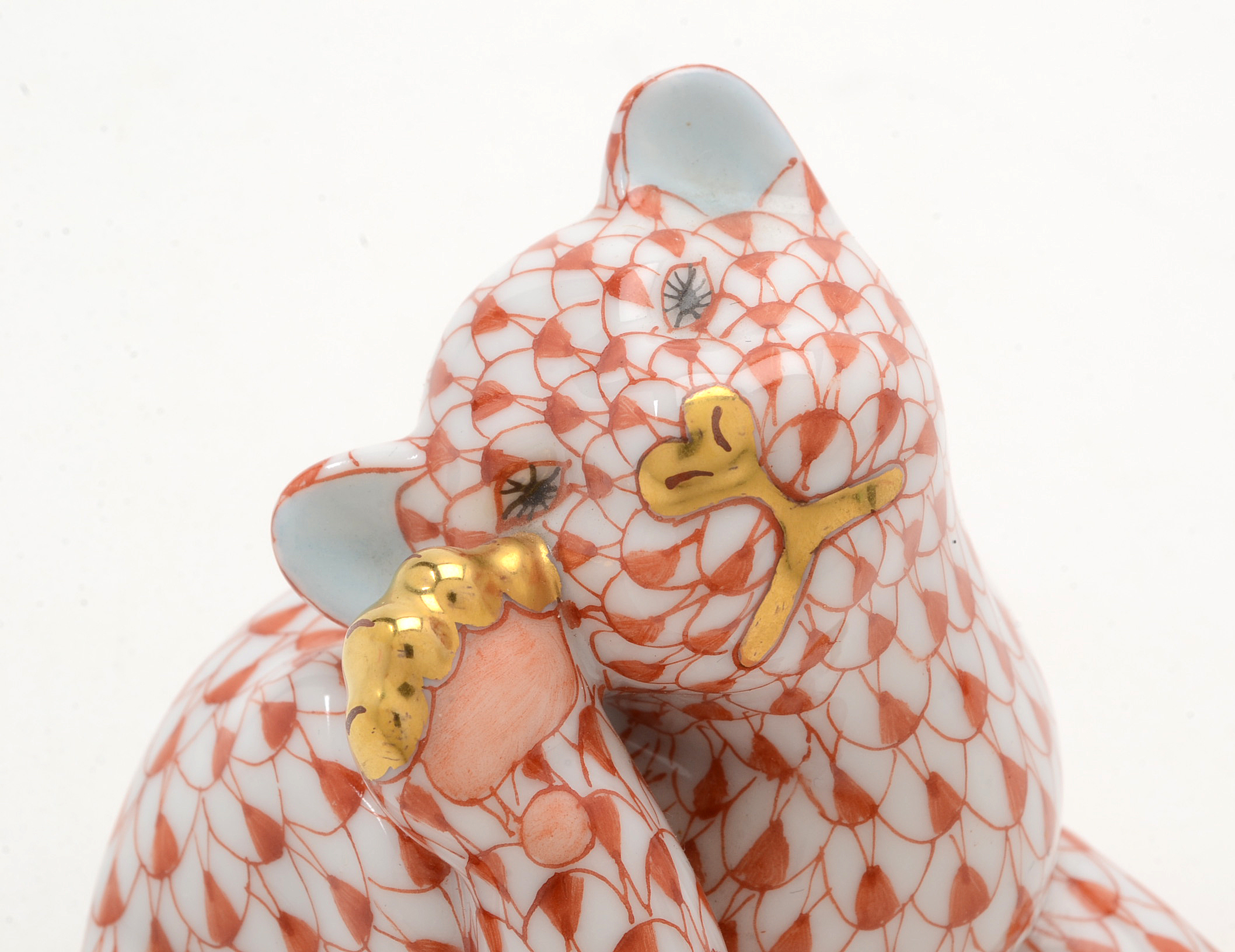 Herend Porcelain Cat Figurine