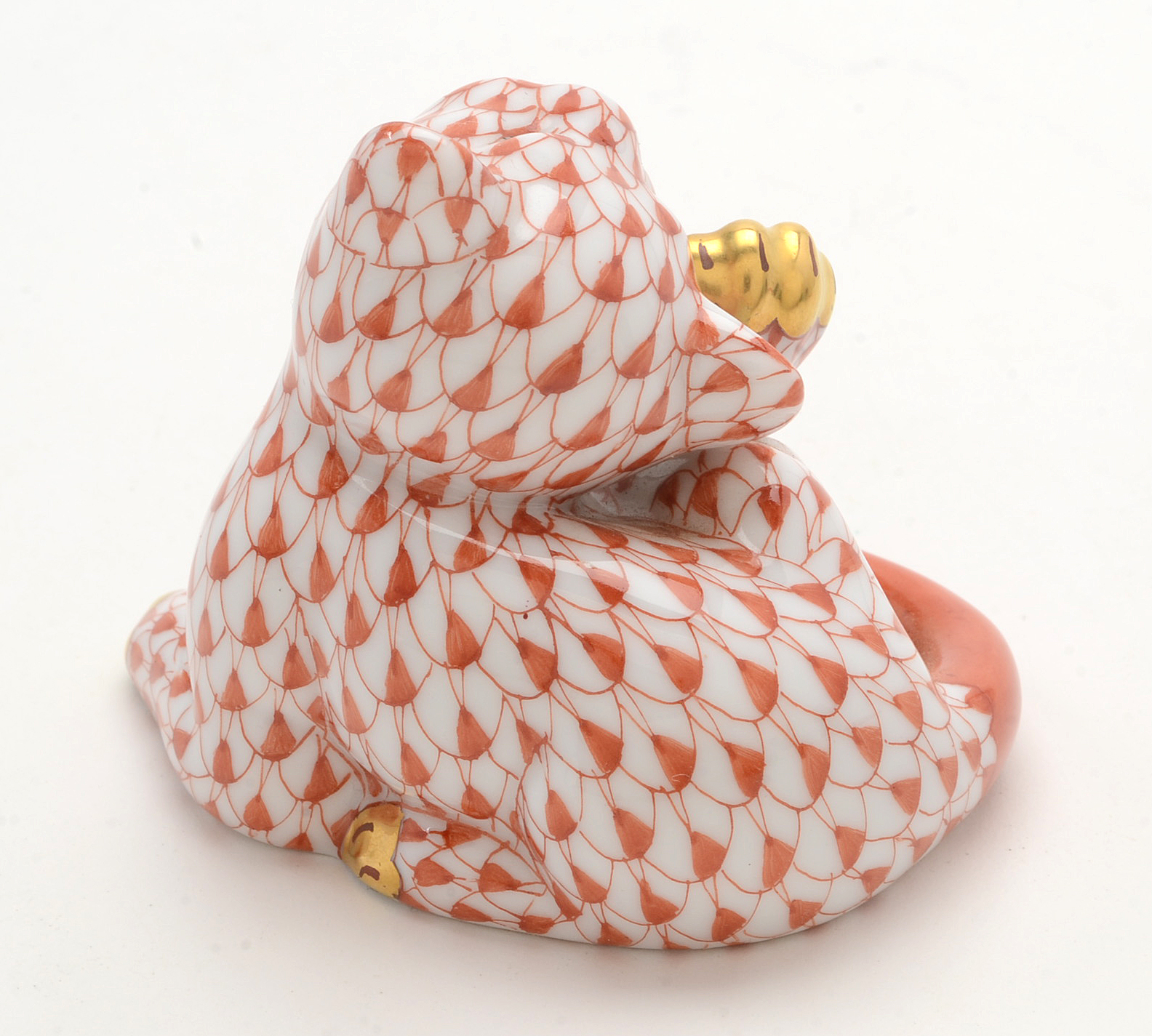 Herend Porcelain Cat Figurine