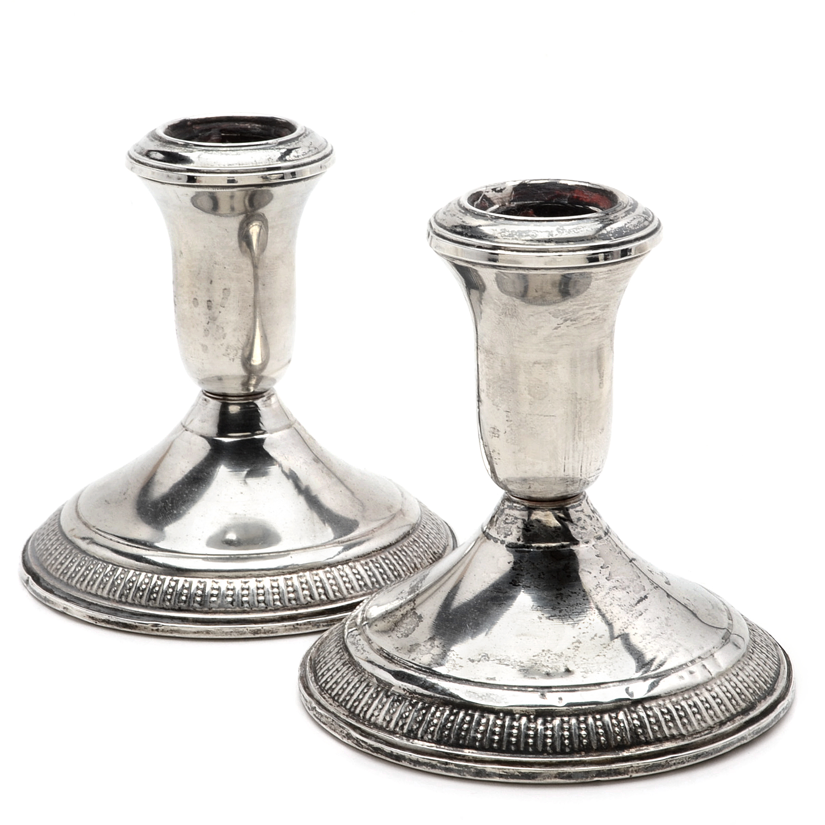 Webster Weighted Sterling Candle Holders