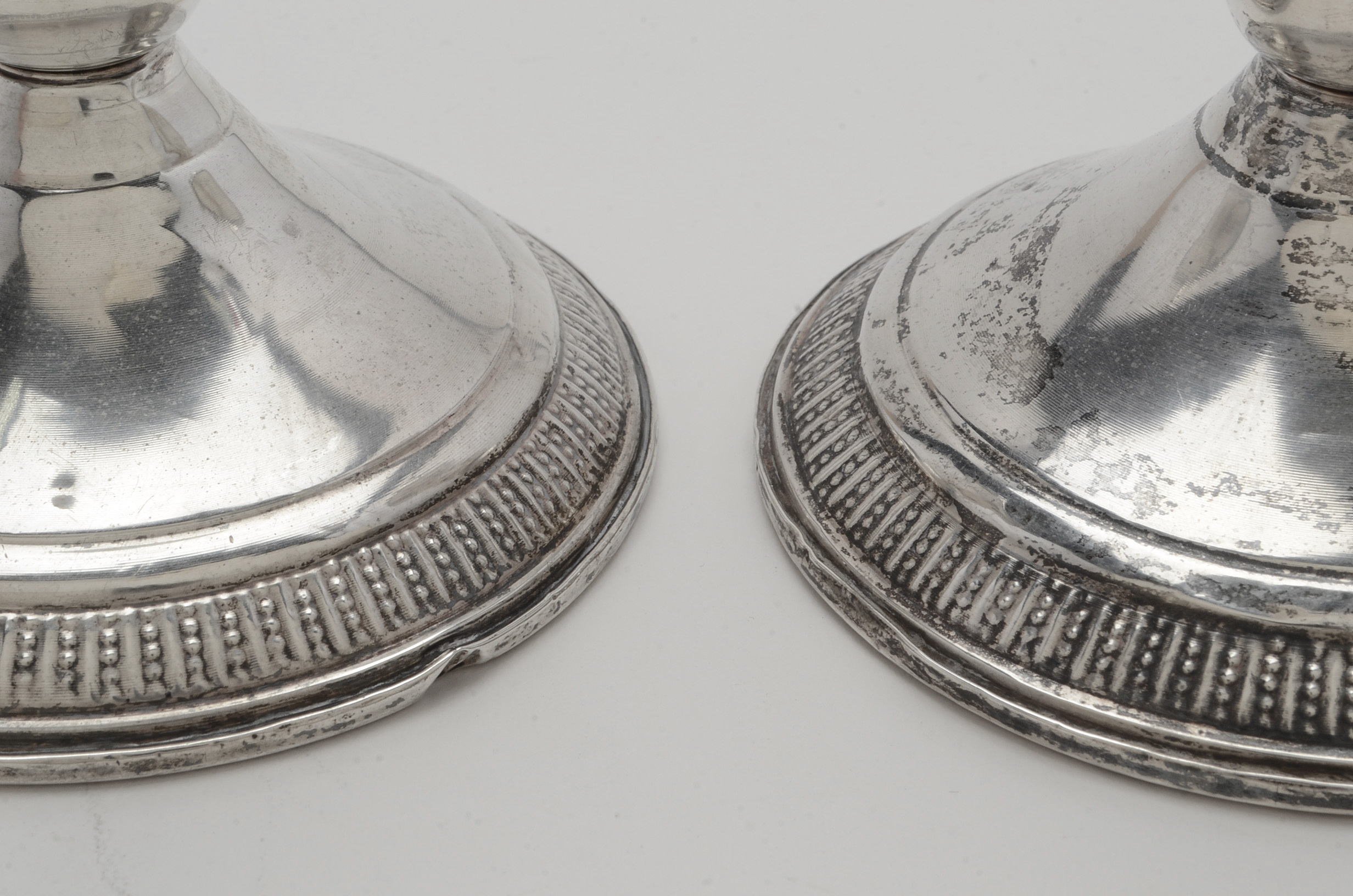 Webster Weighted Sterling Candle Holders