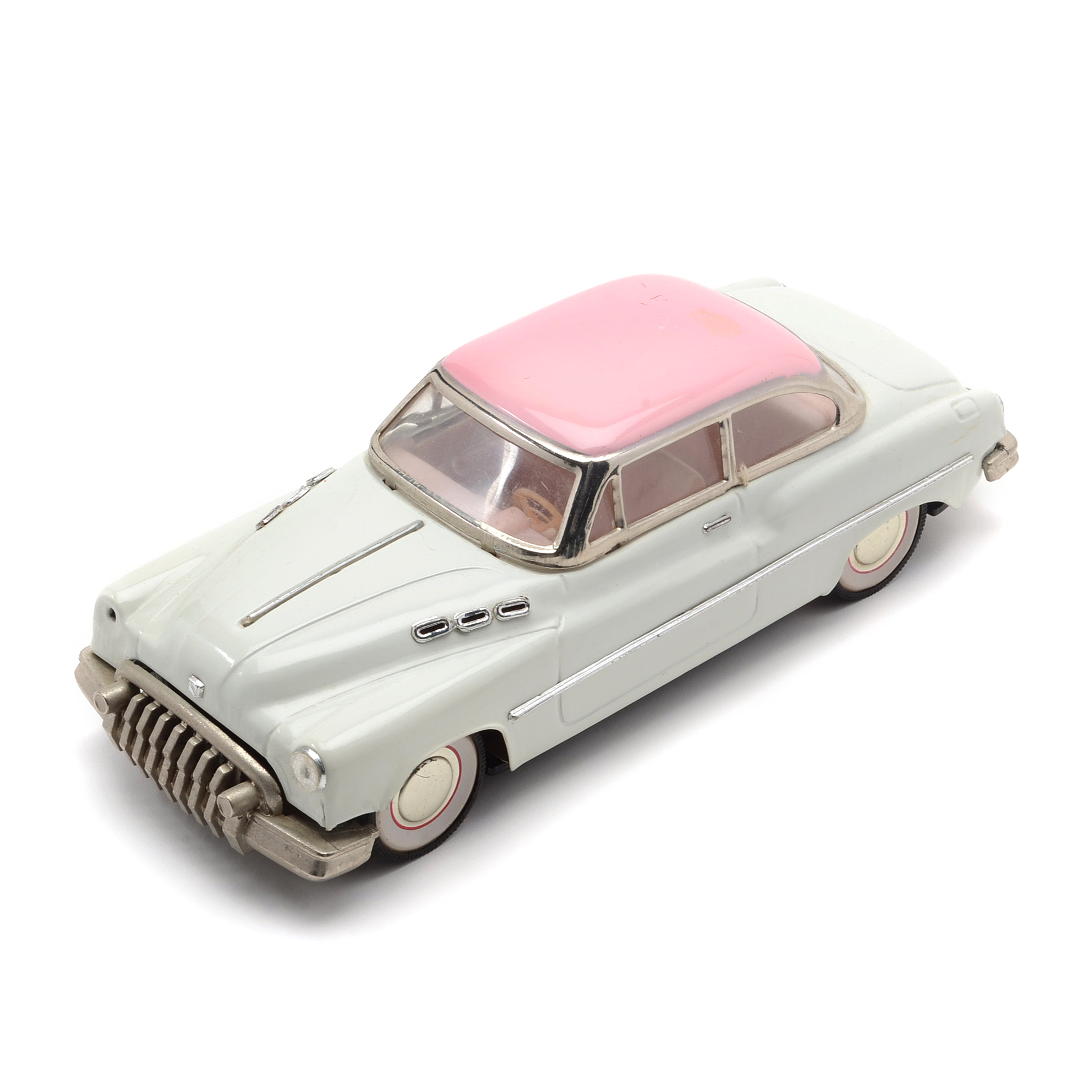 Pink and White Buick Super Die Cast Sedan