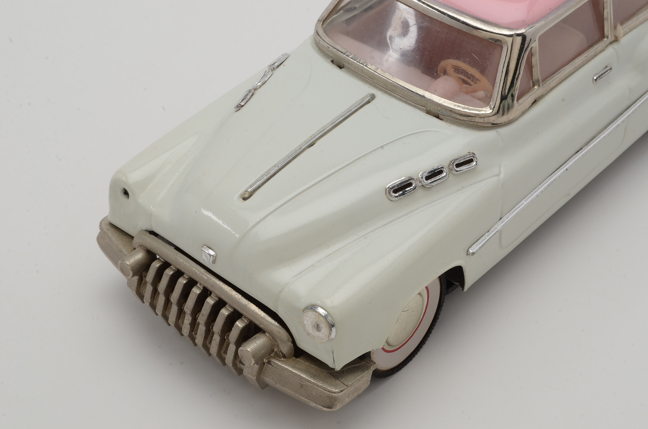 Pink and White Buick Super Die Cast Sedan