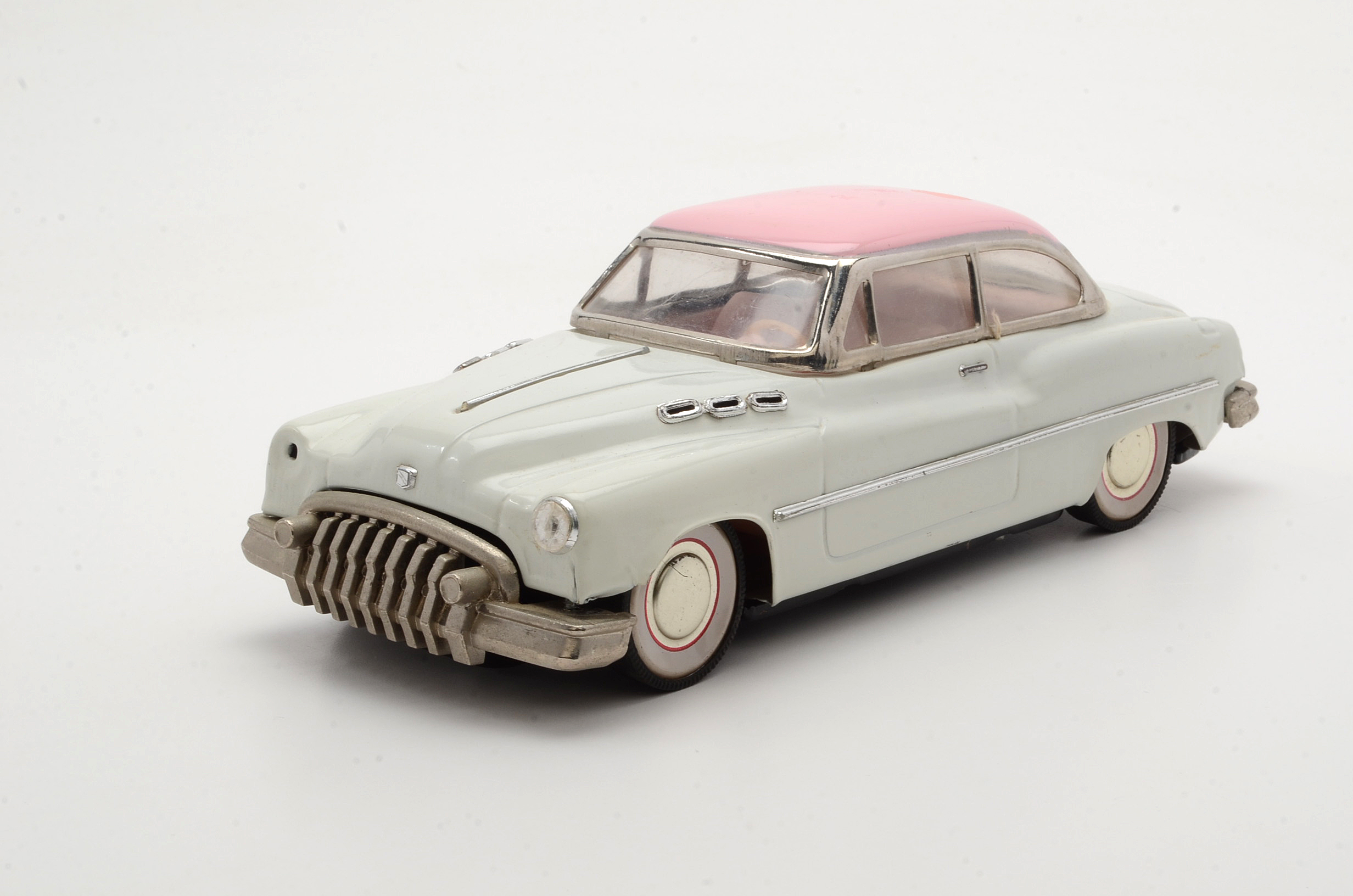 Pink and White Buick Super Die Cast Sedan