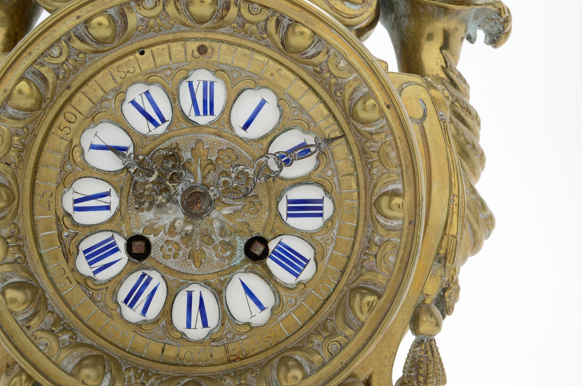 Circa 1855 French Vincenti & Cie. Medaille D' Argent Gilt Bronze Mantle Clock