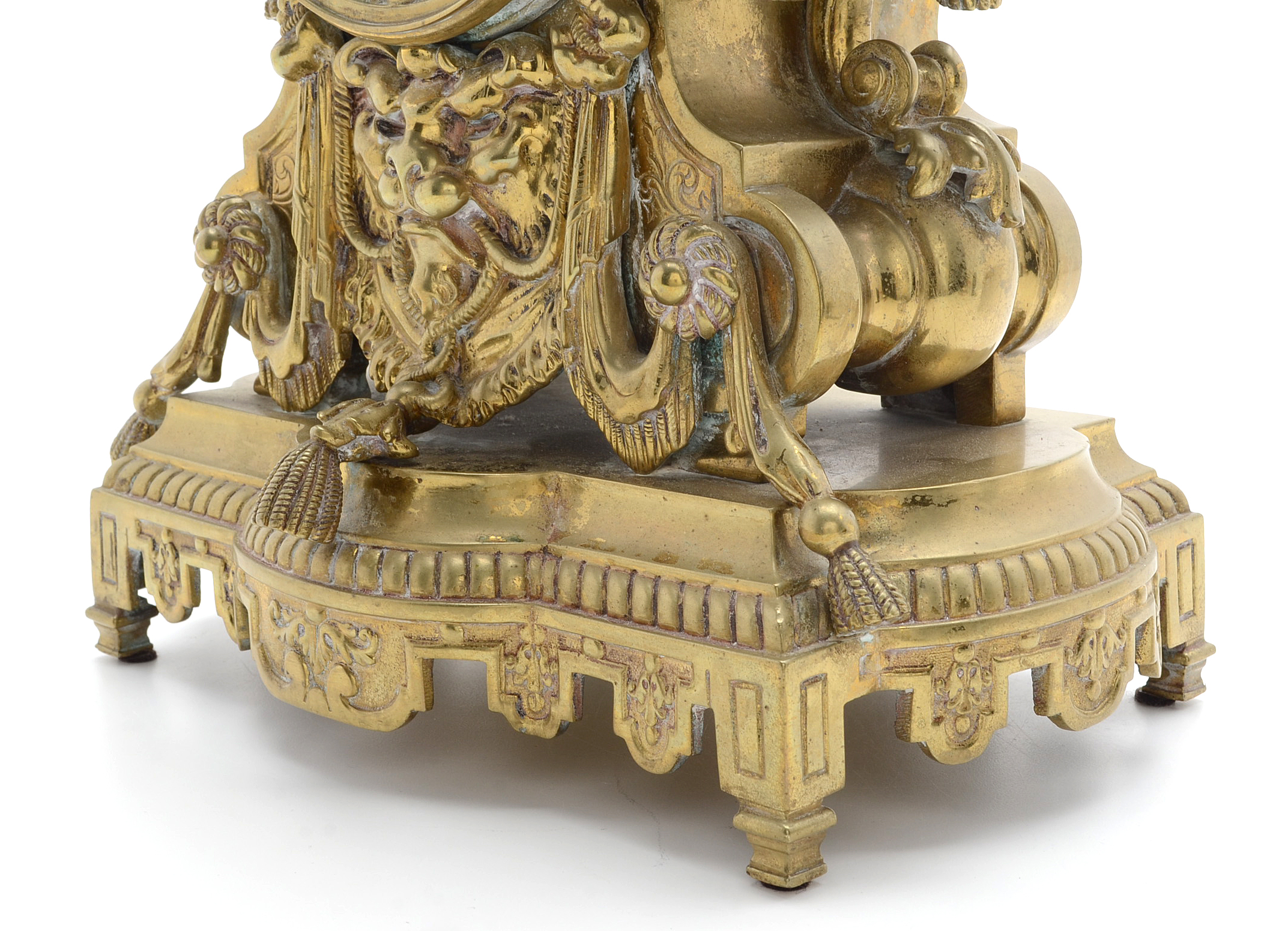 Circa 1855 French Vincenti & Cie. Medaille D' Argent Gilt Bronze Mantle Clock