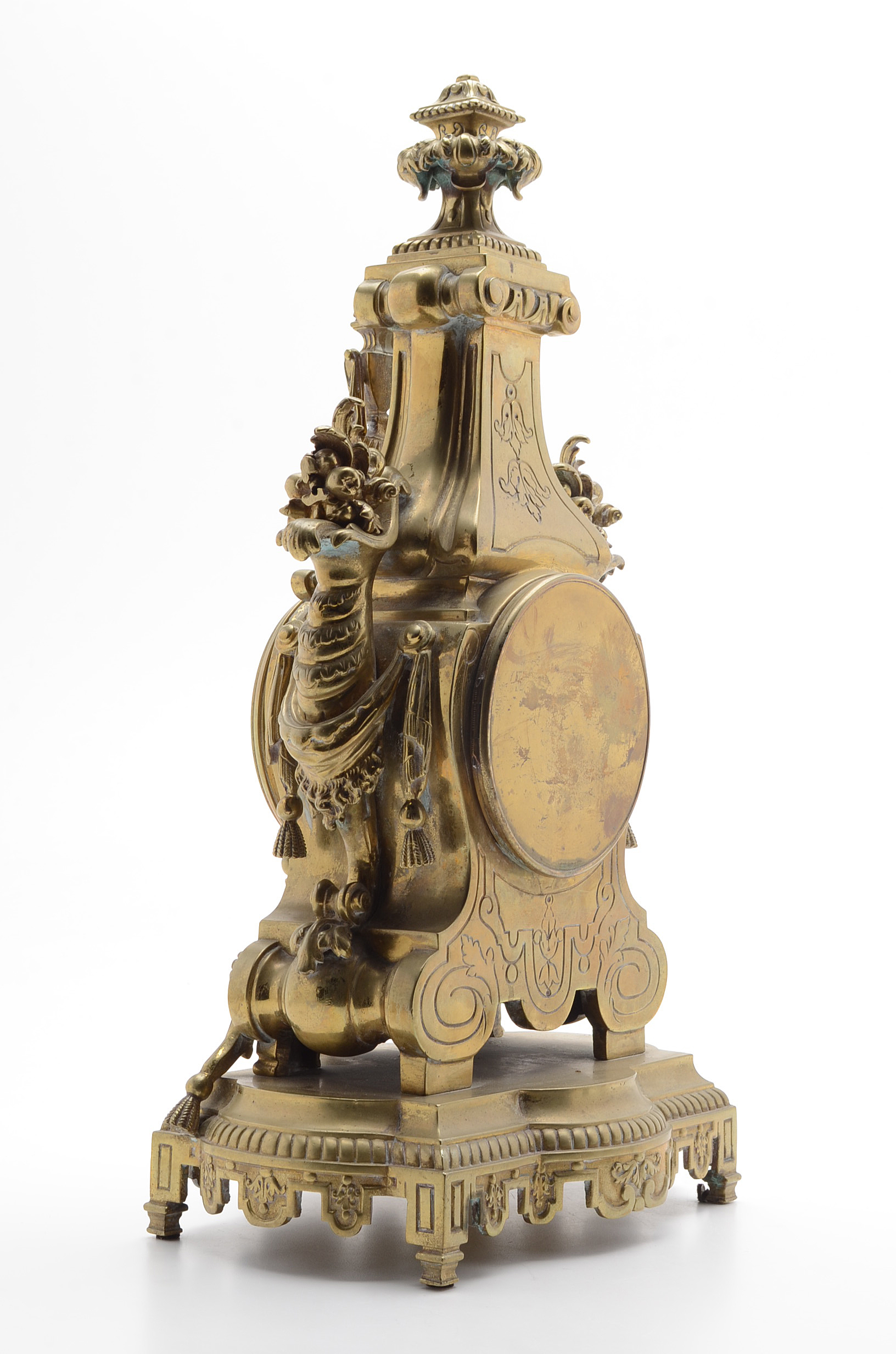 Circa 1855 French Vincenti & Cie. Medaille D' Argent Gilt Bronze Mantle Clock