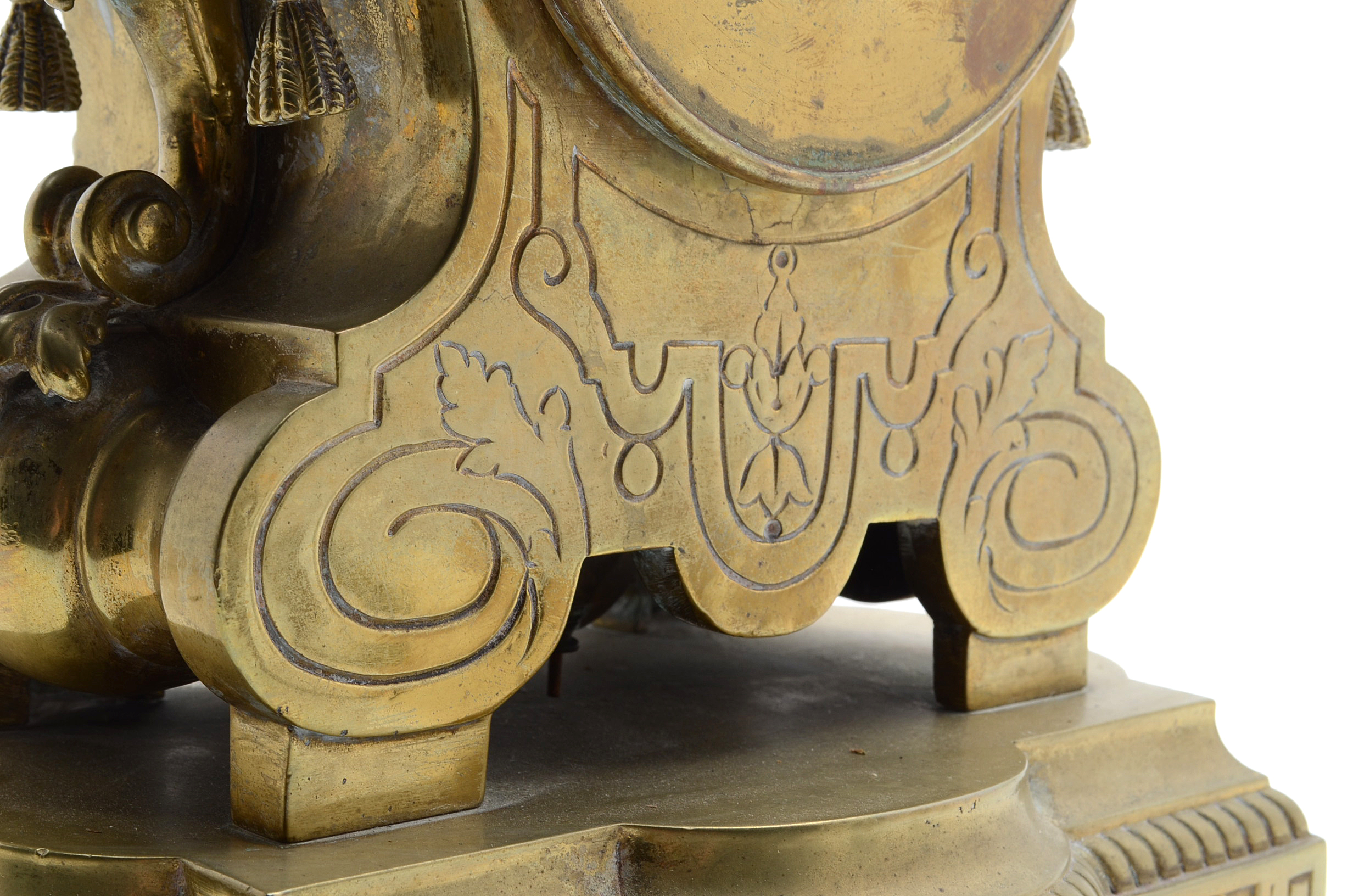 Circa 1855 French Vincenti & Cie. Medaille D' Argent Gilt Bronze Mantle Clock