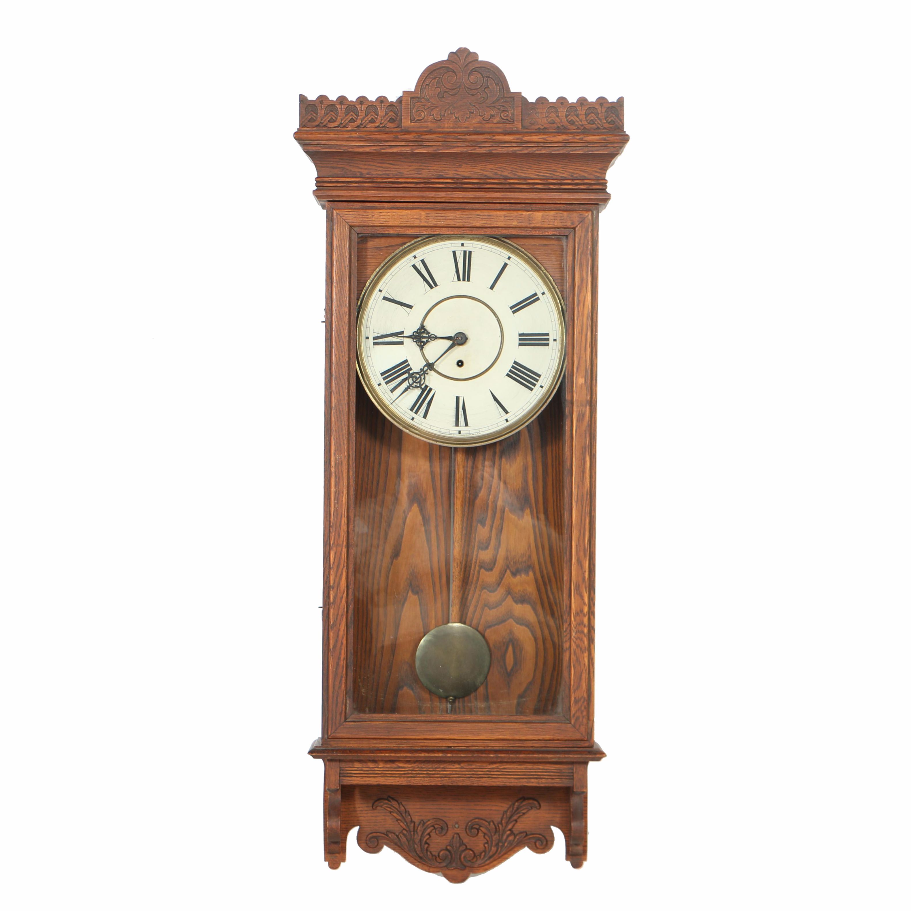 Early 20th Century Waterbury Clock Company Regulator Clock