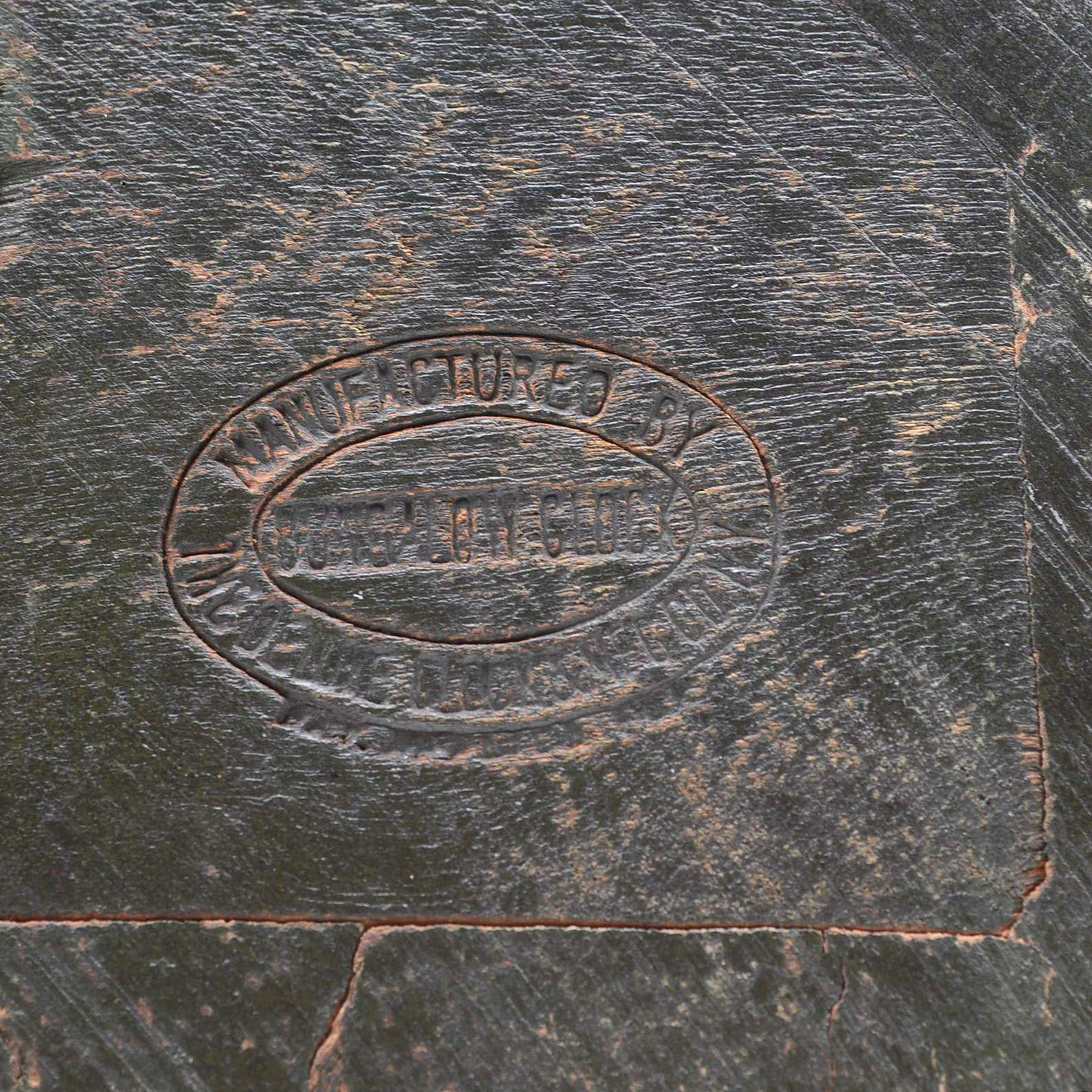 Art Deco Novelty "Bungalow" Wood Clock by The DeLuxe Clock Co.