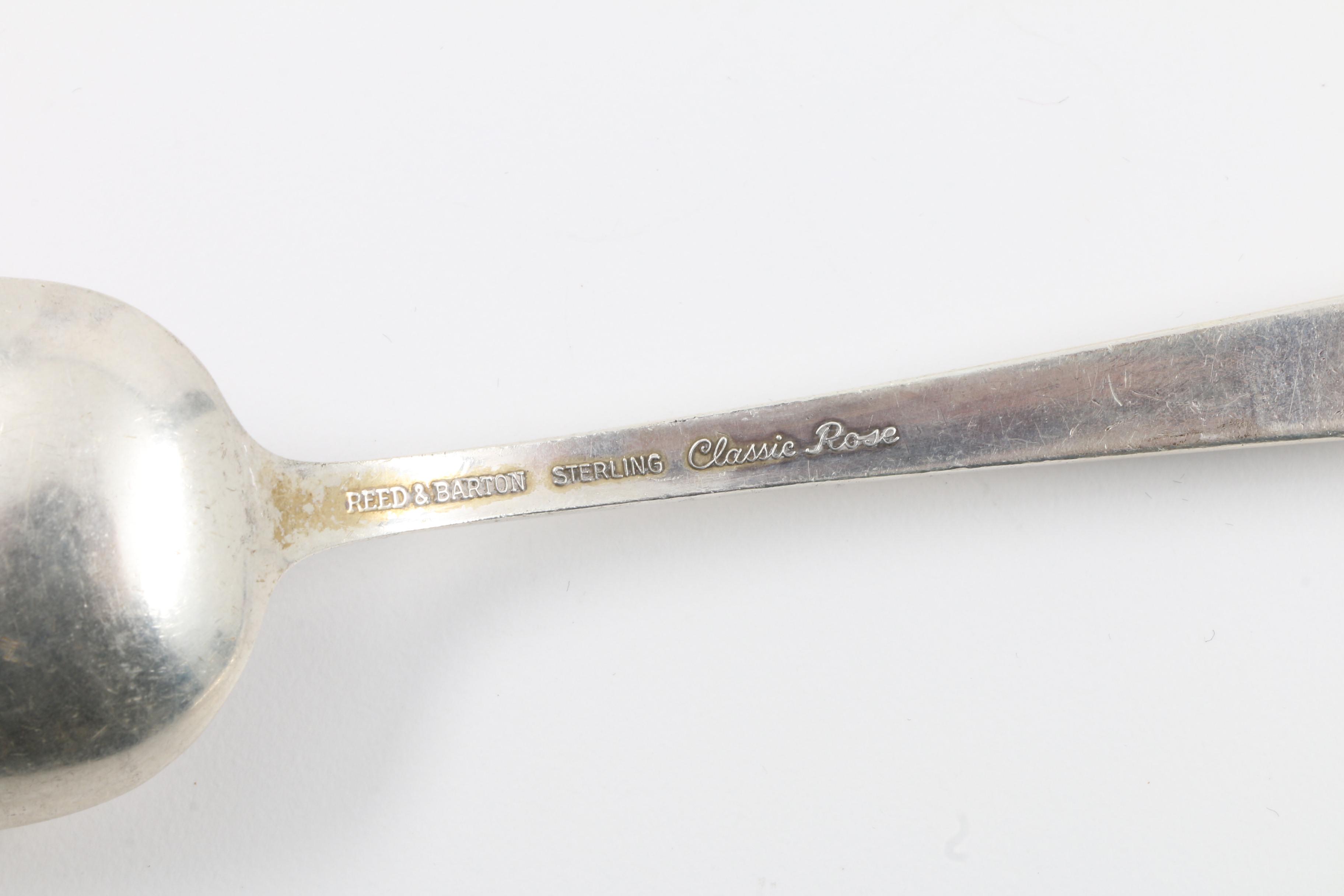 Reed and Barton "Classic Rose" Sterling Silver Flatware