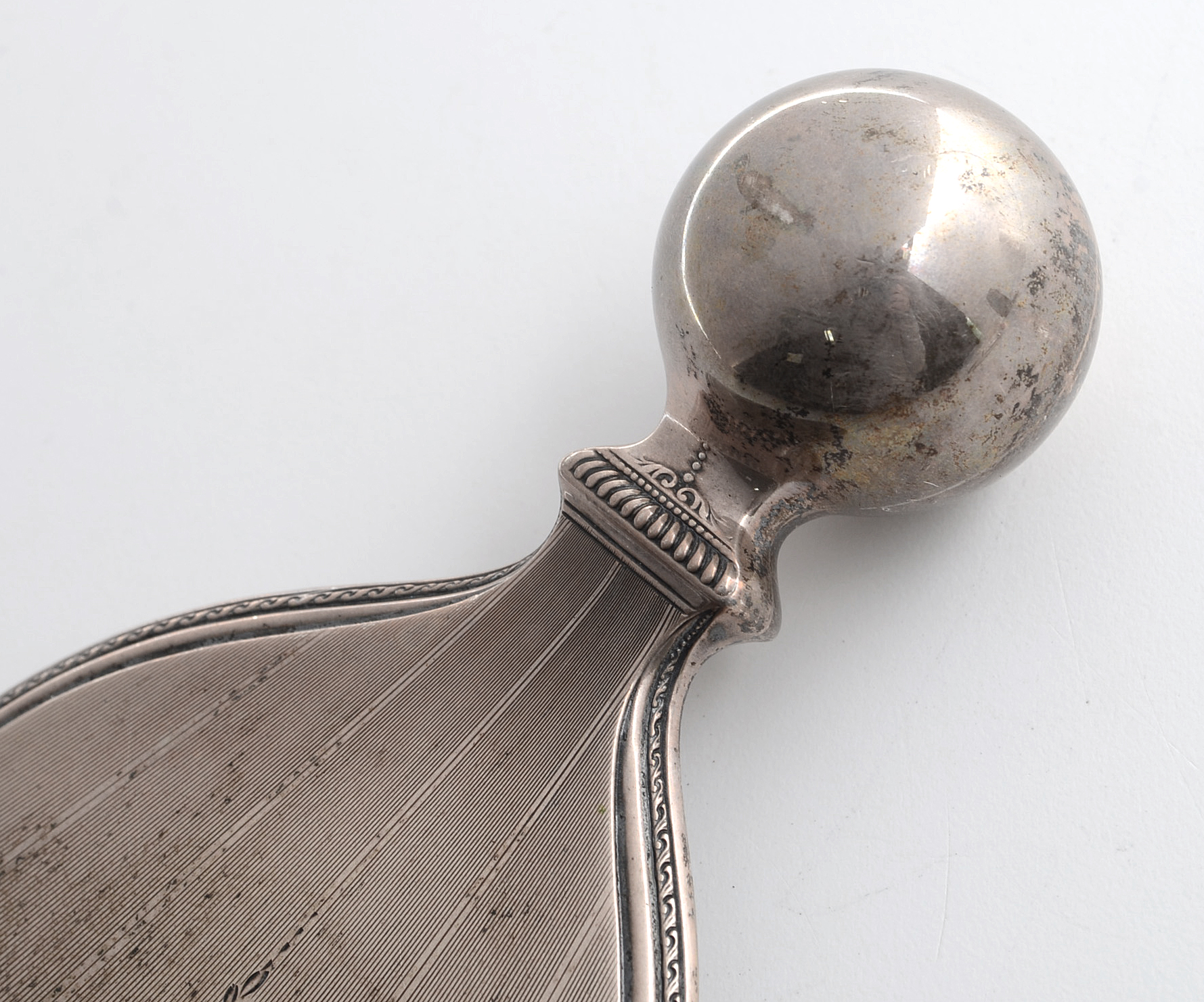 R. Wallace & Sons Sterling Silver Hand Mirror and Sterling Scent Bottle