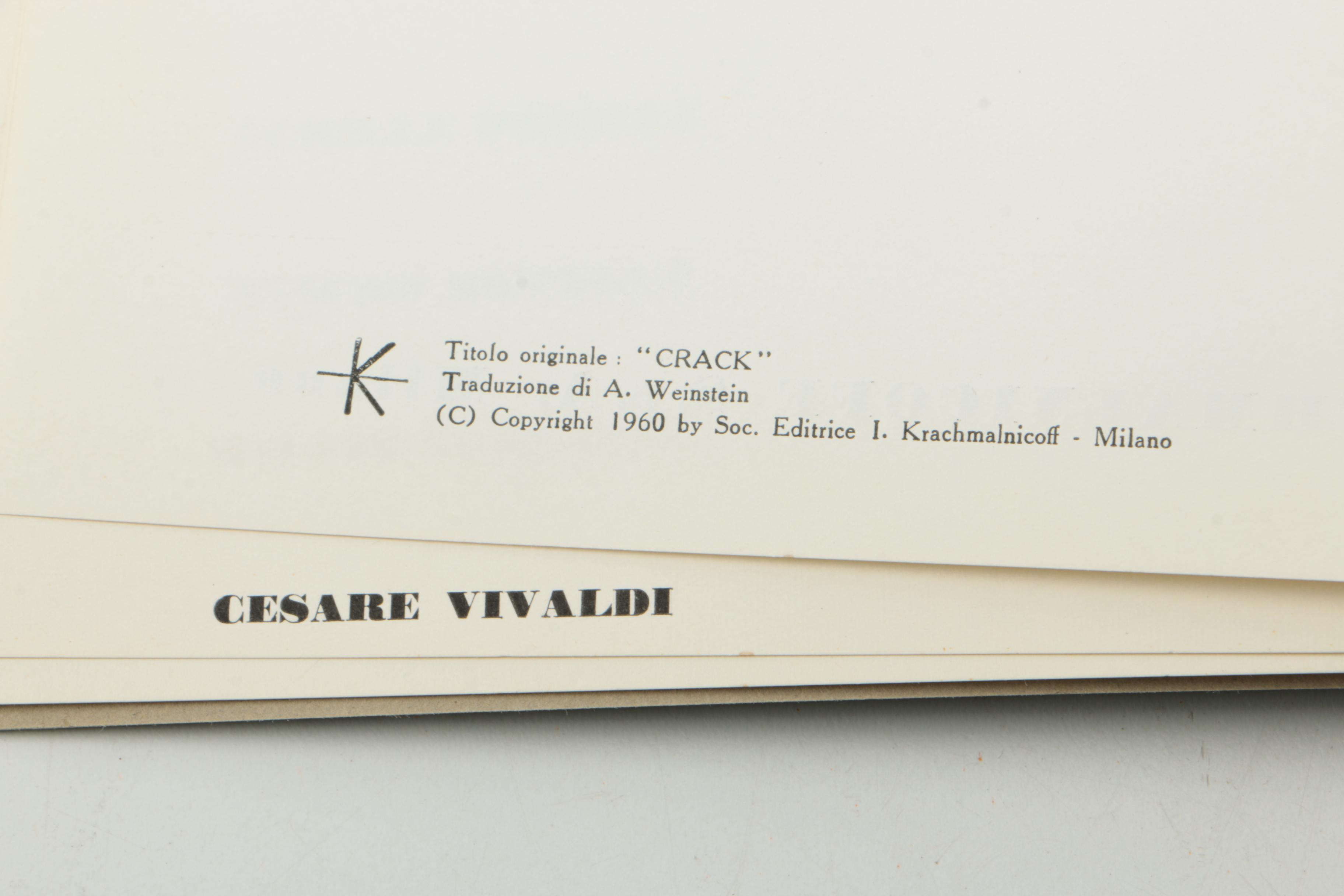 Signed 1960 "Crack" Book and 1959 "Rotella"