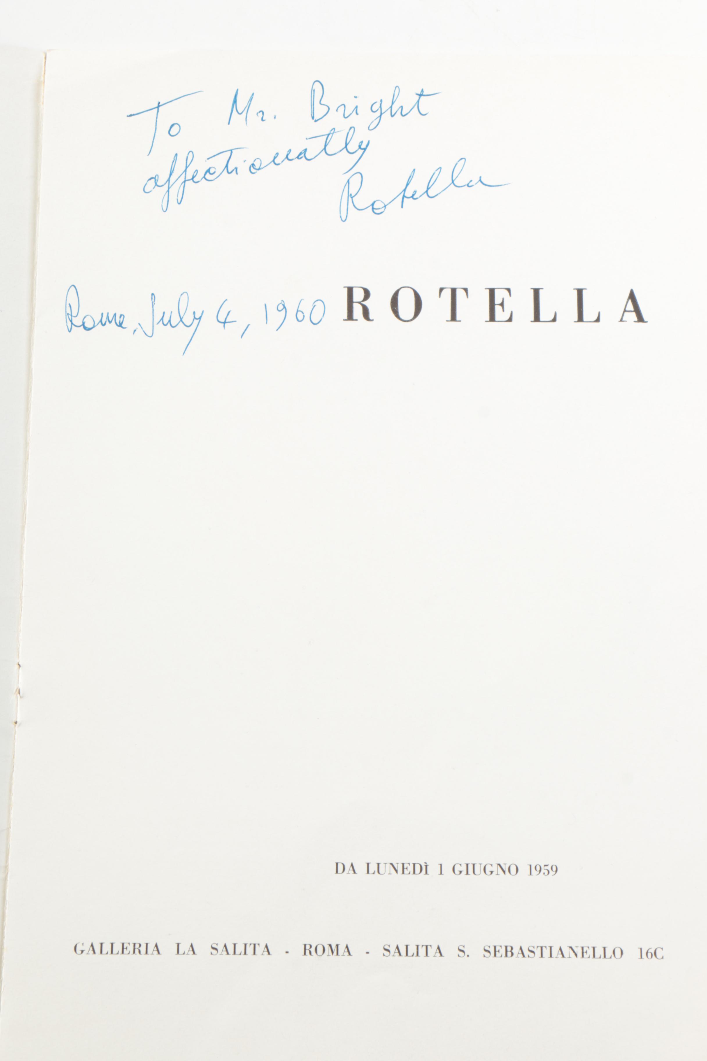 Signed 1960 "Crack" Book and 1959 "Rotella"
