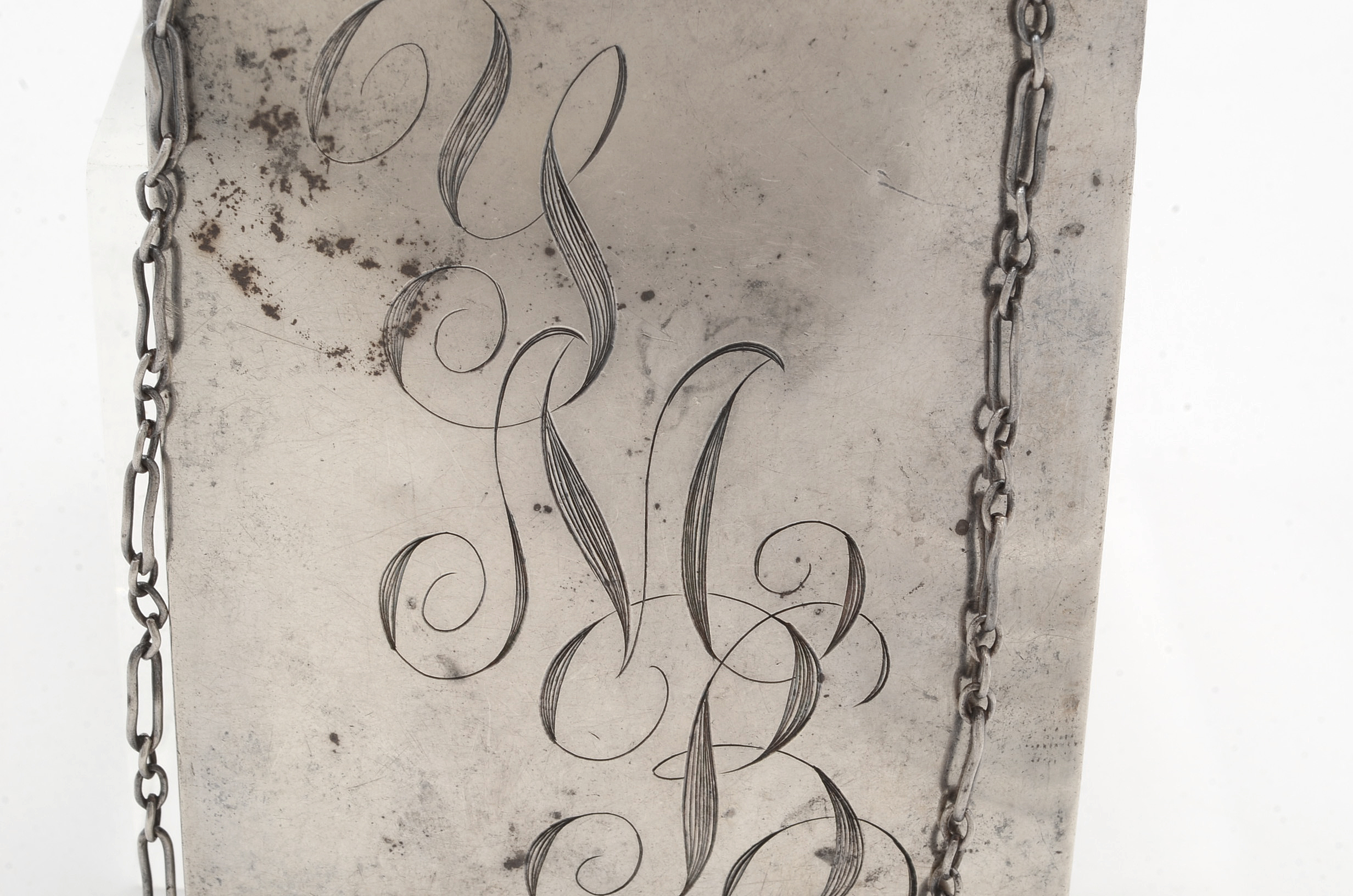 Vintage Sterling Silver Coin Purse, Monogrammed