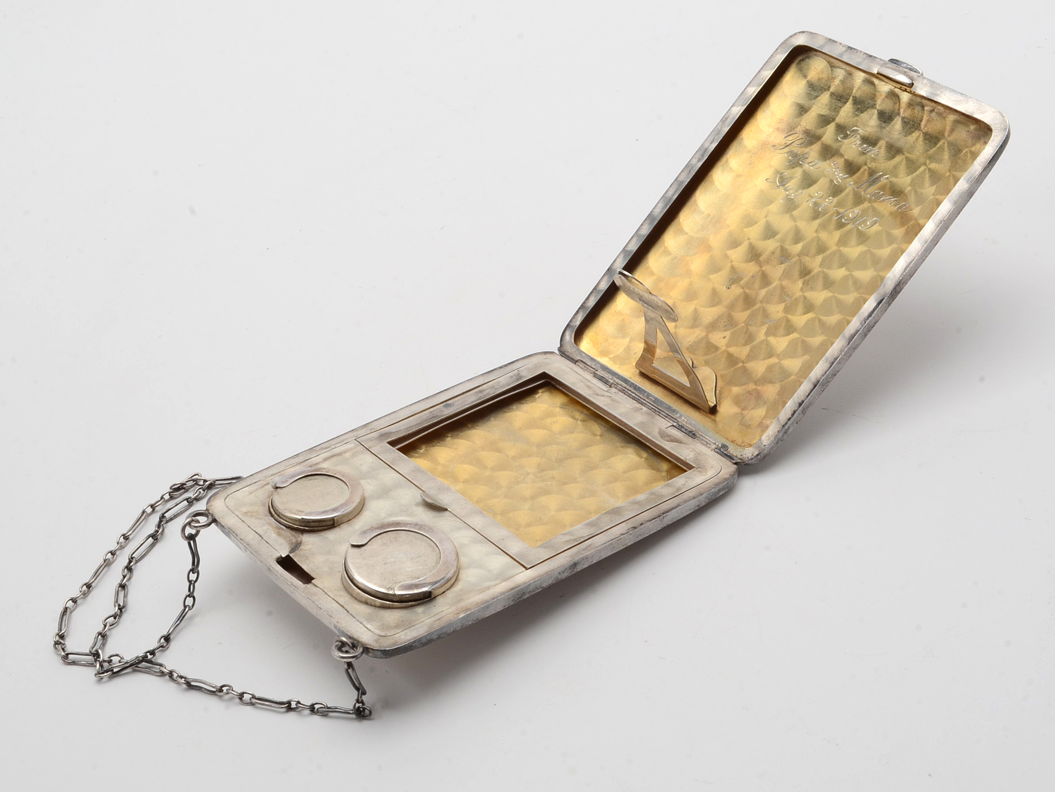 Vintage Sterling Silver Coin Purse, Monogrammed