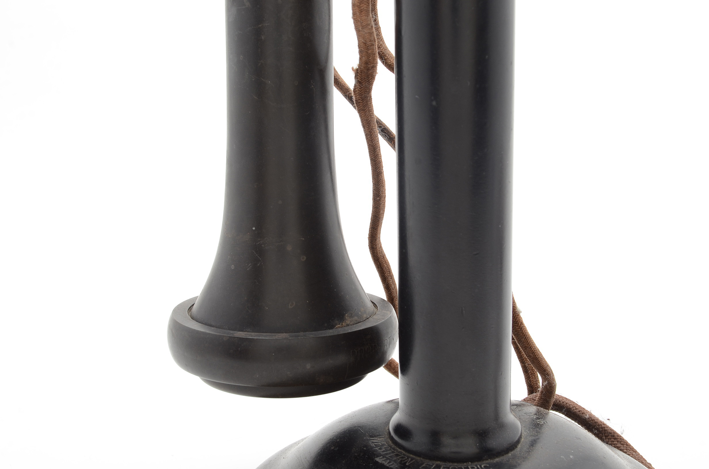 Antique Brass Candlestick Telephone