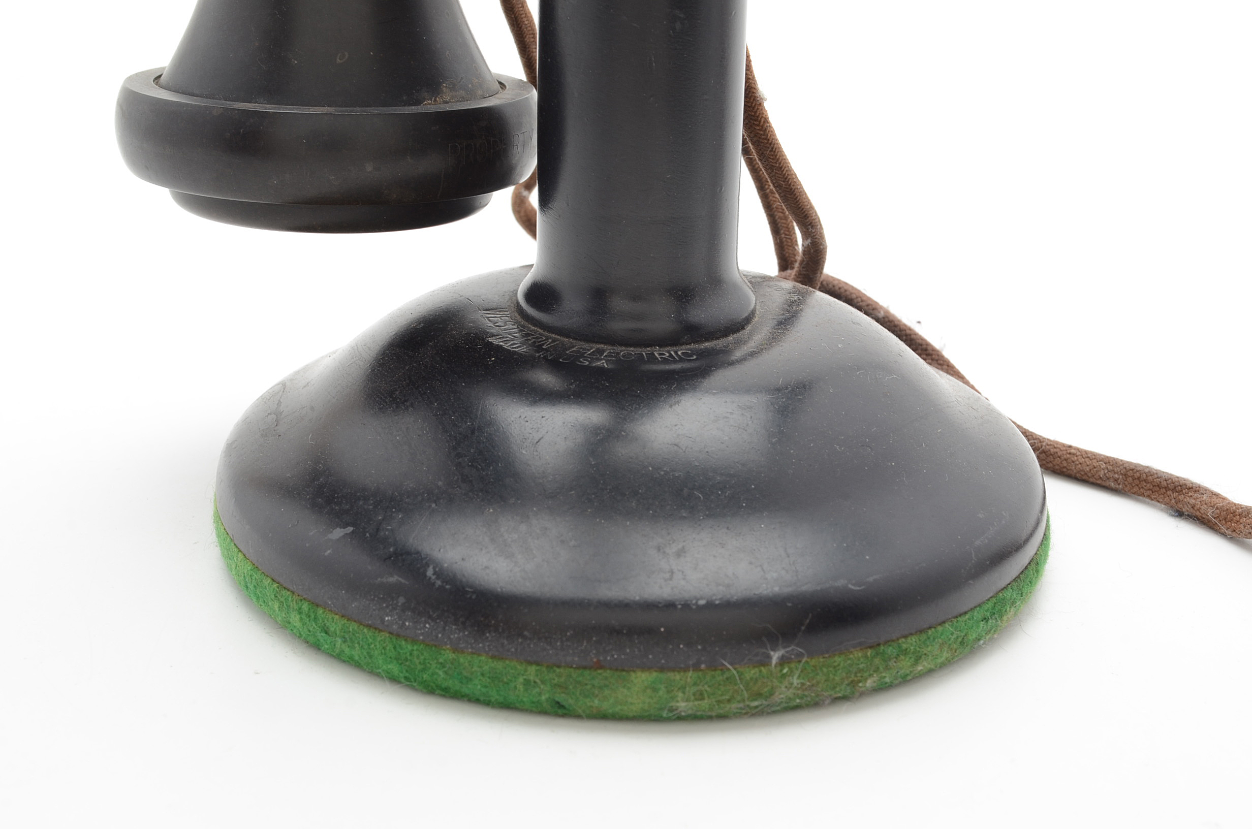 Antique Brass Candlestick Telephone