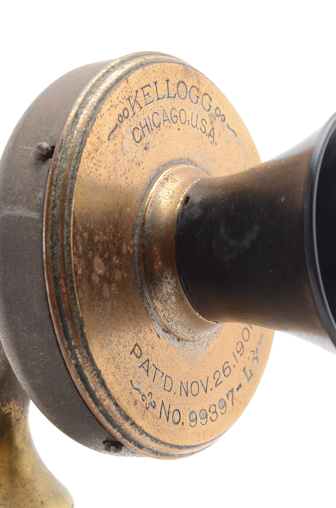 Antique Brass Candlestick Telephone