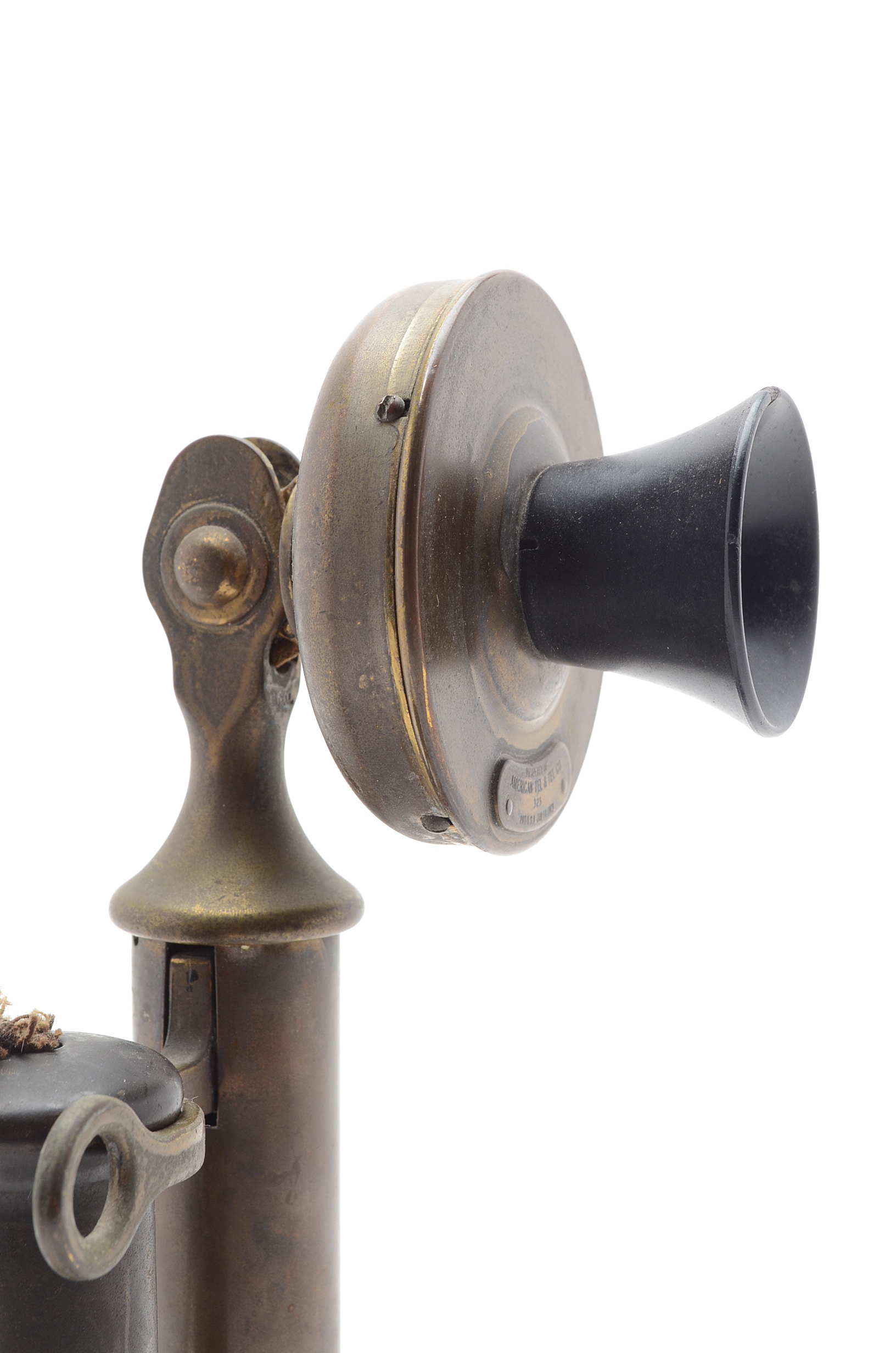 Antique Brass Candlestick Telephone