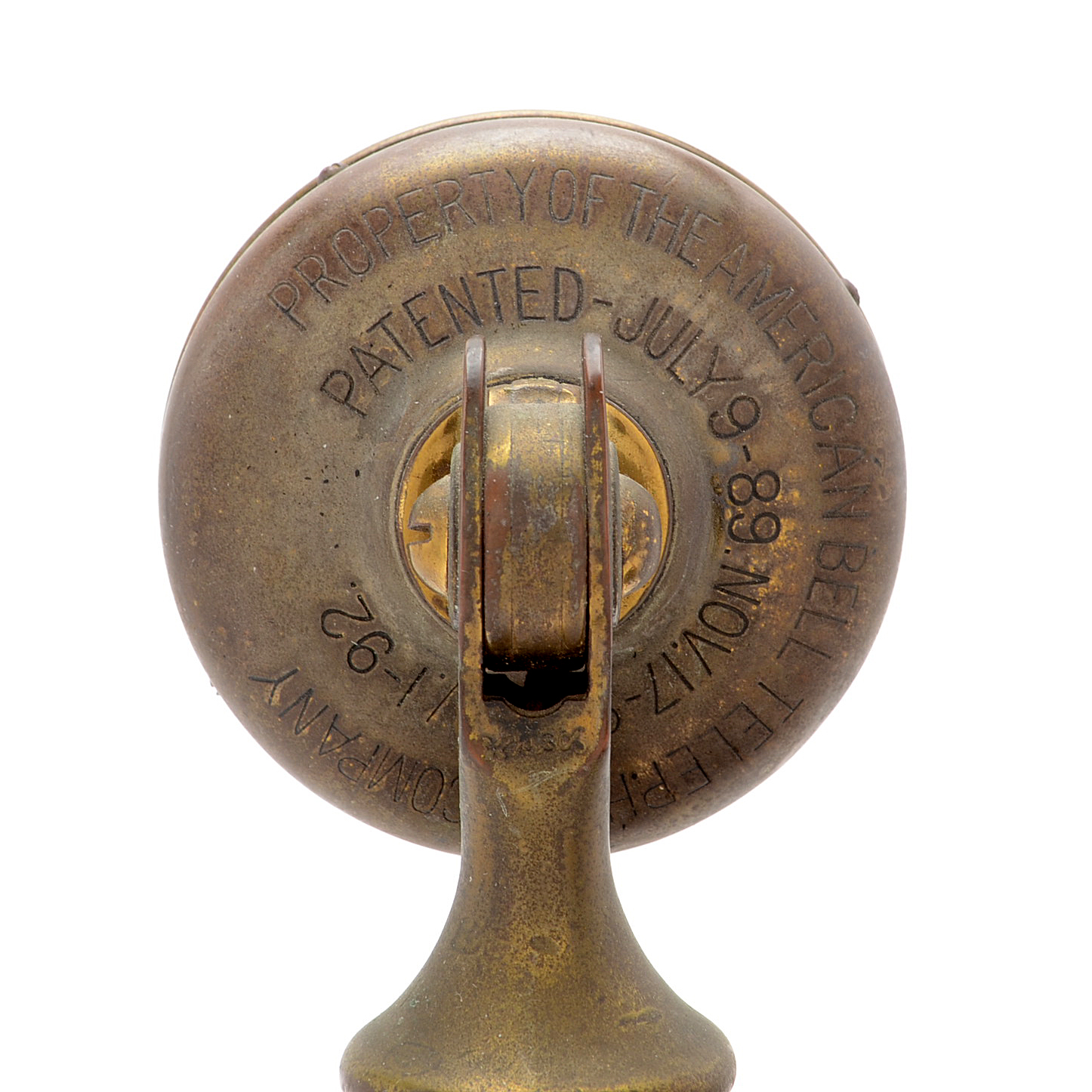 Antique Brass Candlestick Telephone