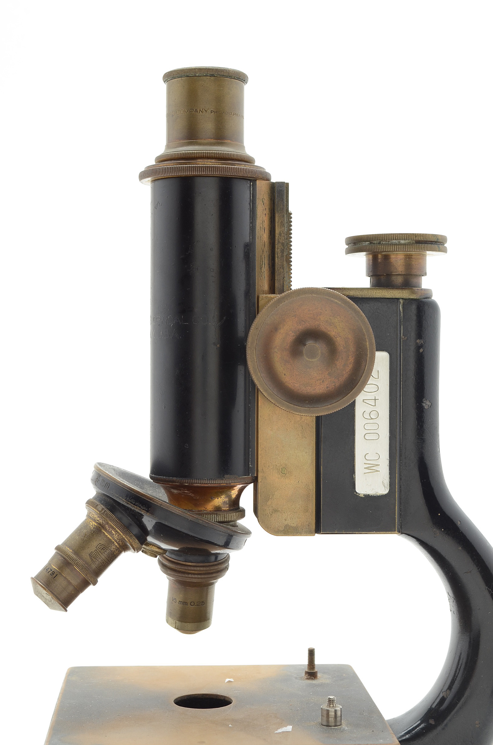 Spencer and Bausch & Lomb Vintage Brass Microscopes