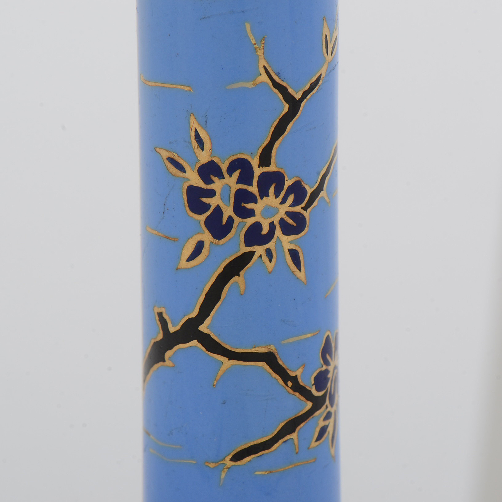 Early 20th Century 18K Yellow Gold Enameled Lipstick Tube from France