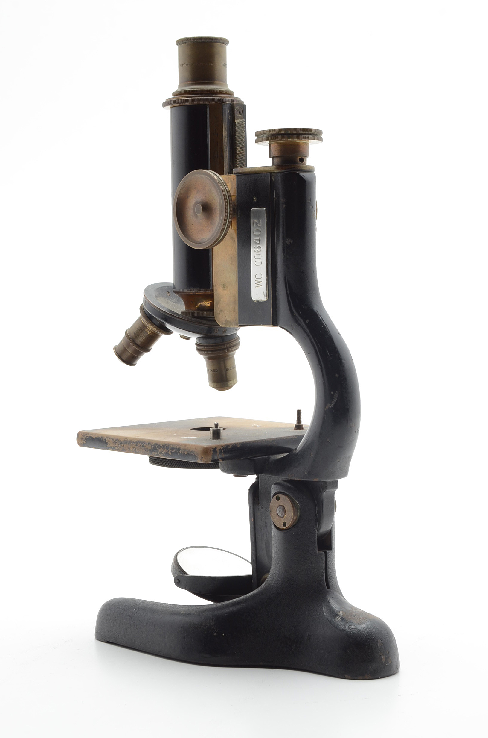 Spencer and Bausch & Lomb Vintage Brass Microscopes