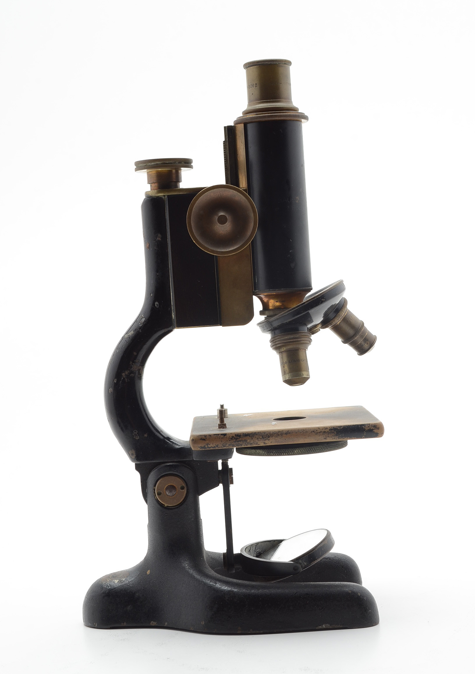 Spencer and Bausch & Lomb Vintage Brass Microscopes