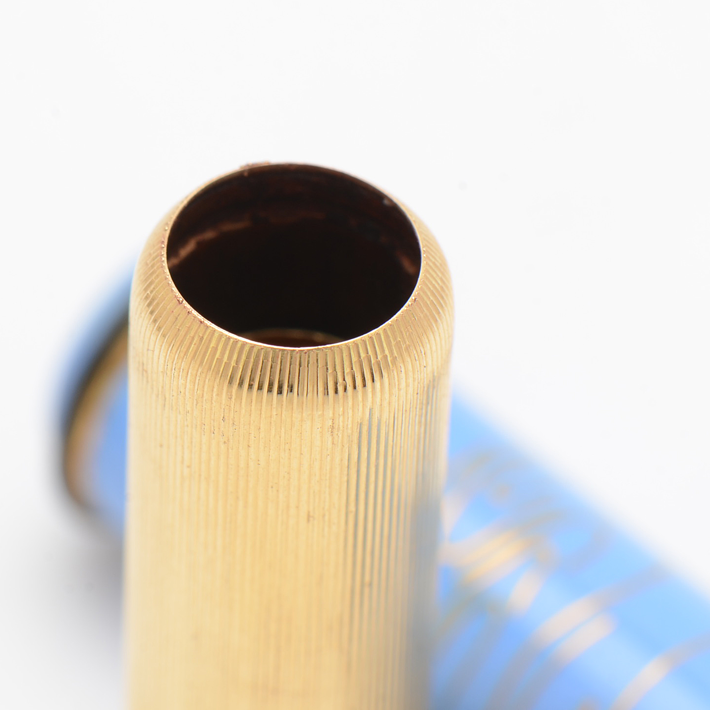 Early 20th Century 18K Yellow Gold Enameled Lipstick Tube from France