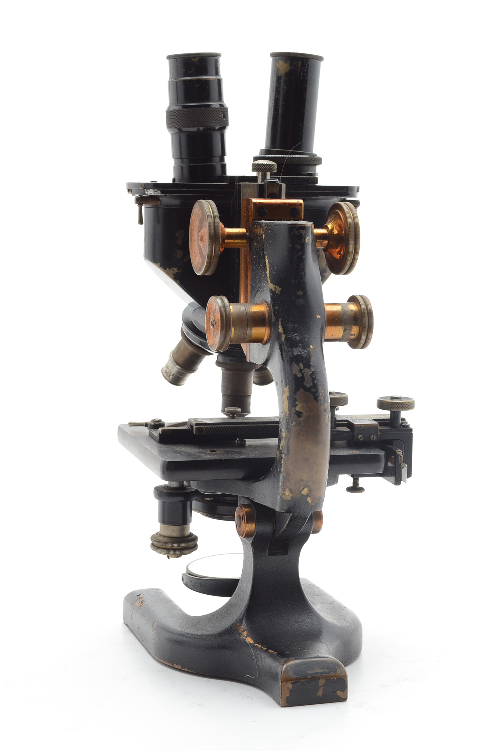 Spencer and Bausch & Lomb Vintage Brass Microscopes