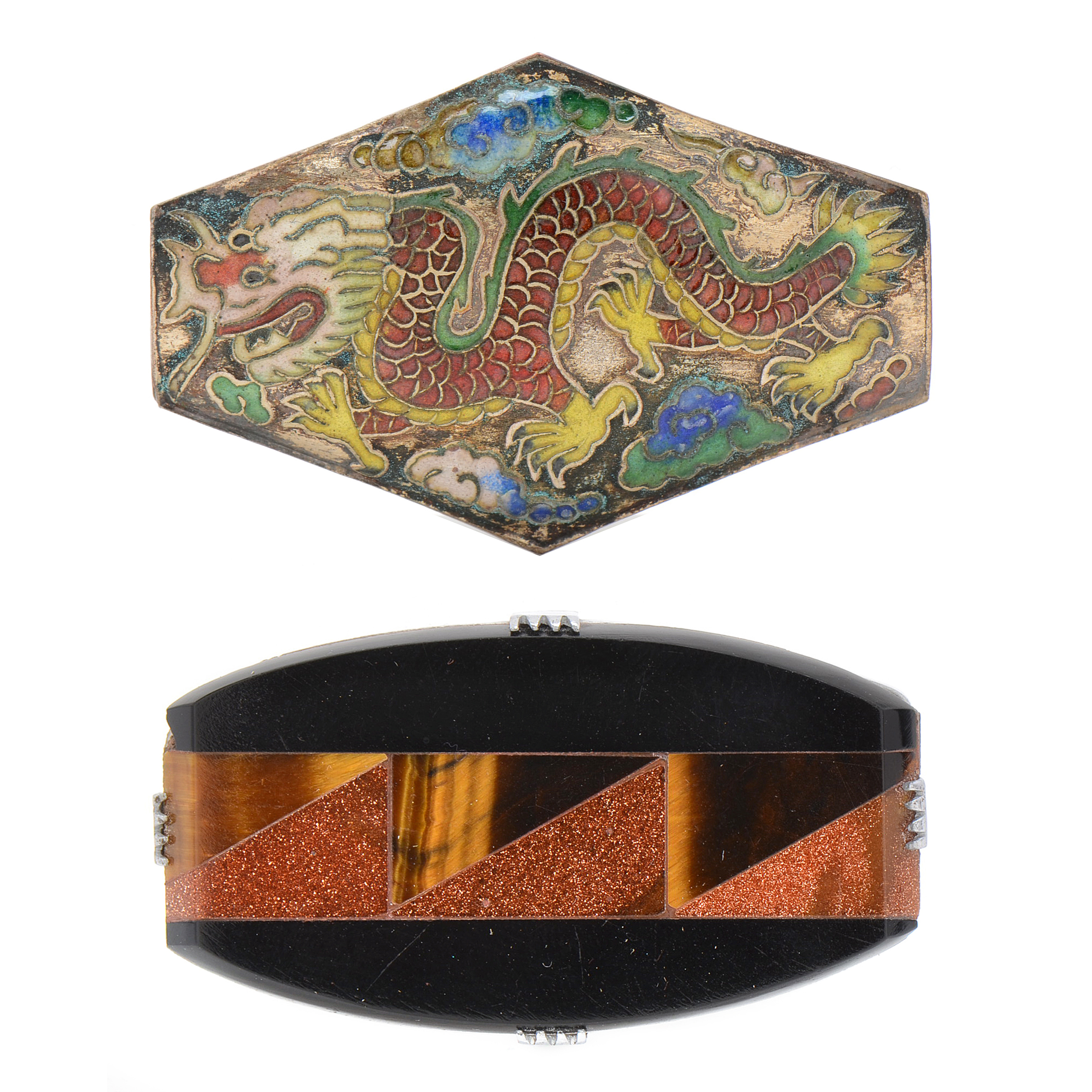 Two Vintage Japanese Obi-Domes