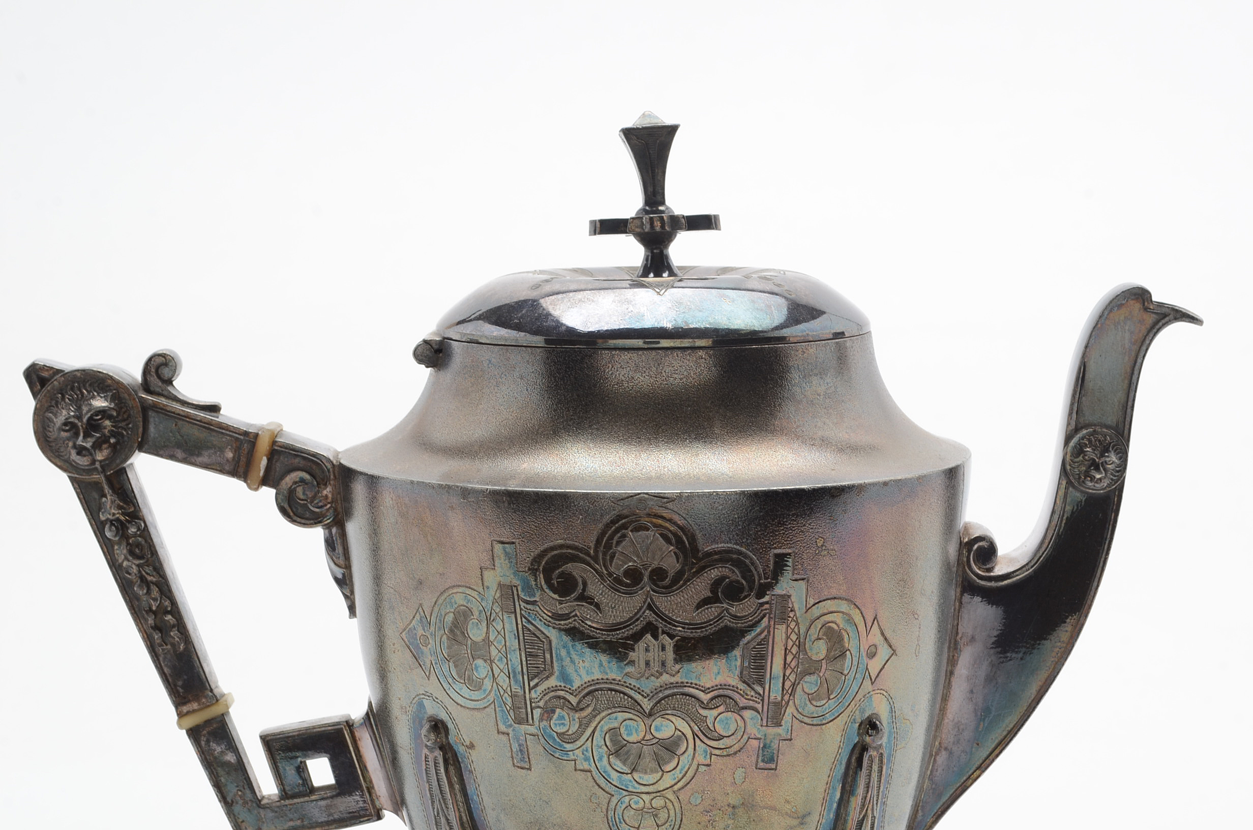 Rogers Smith & Co. Victorian Silver Plate Footed Coffee Server