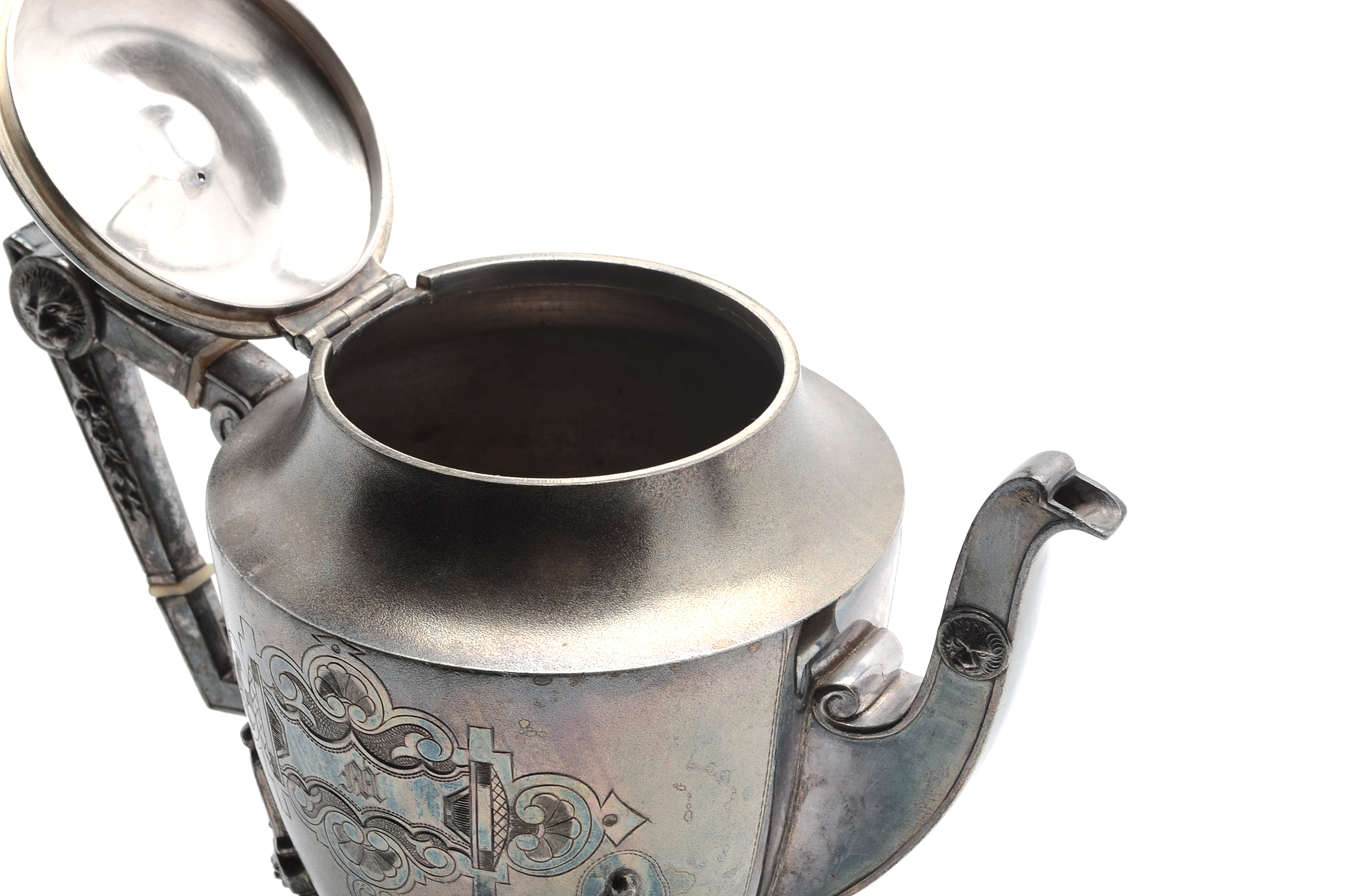 Rogers Smith & Co. Victorian Silver Plate Footed Coffee Server